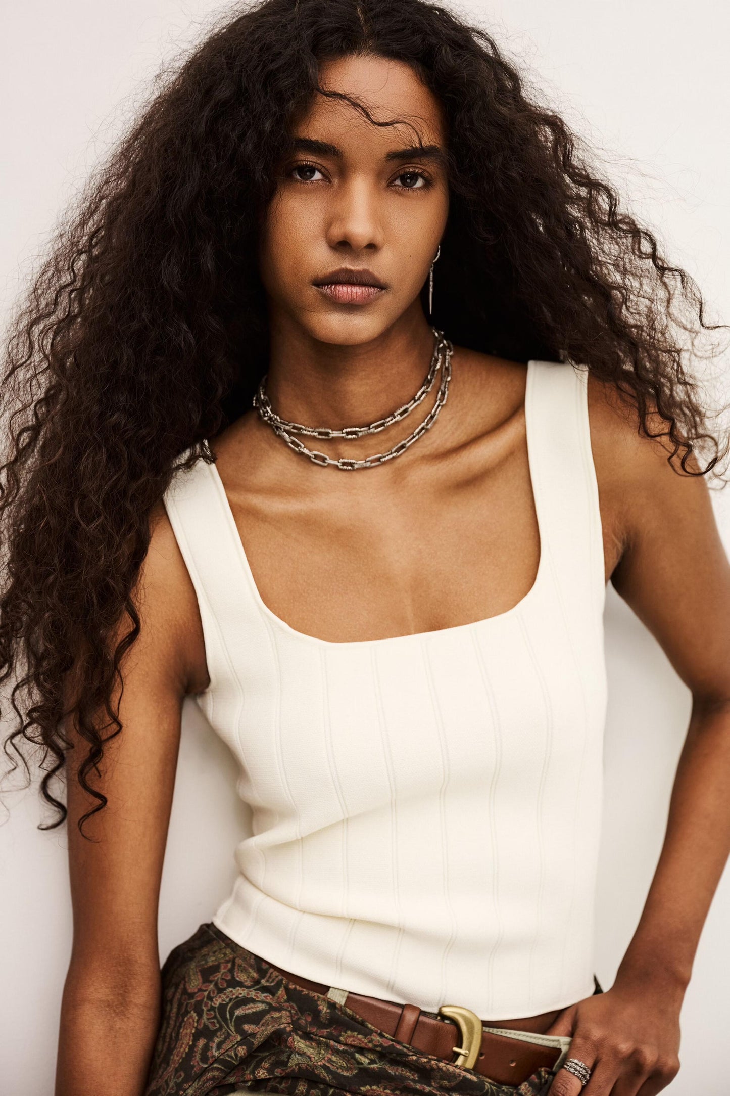 ba&sh Knit Top Chila Off-White
