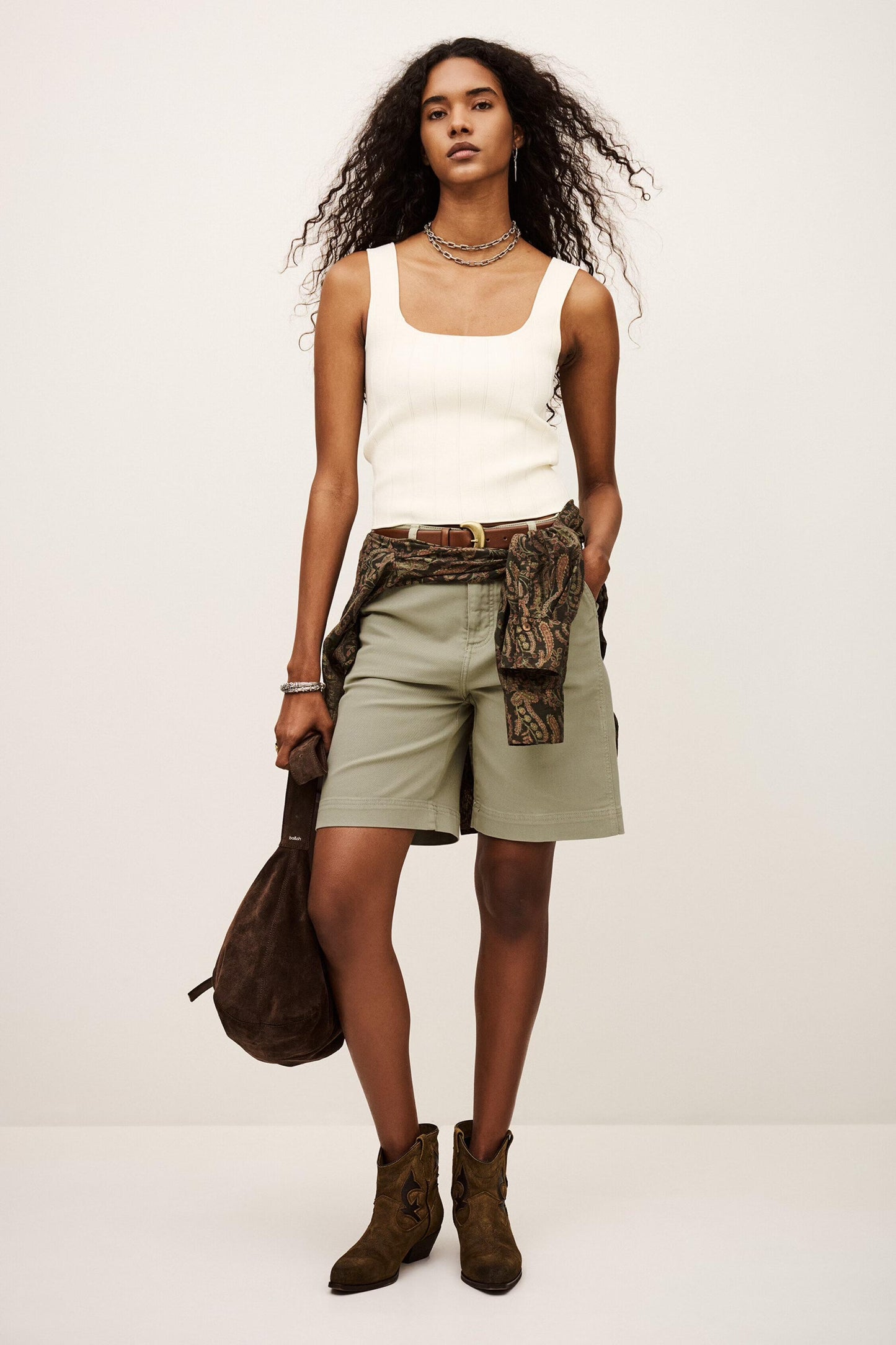 ba&sh Knit Top Chila Off-White