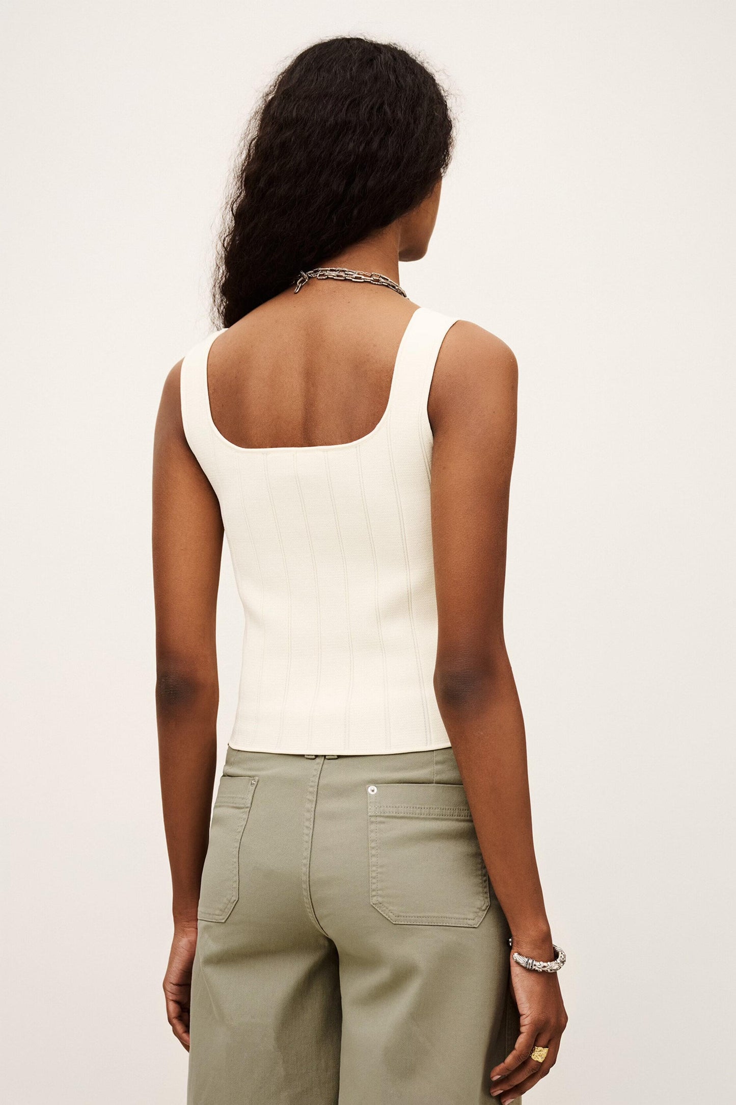 ba&sh Knit Top Chila Off-White