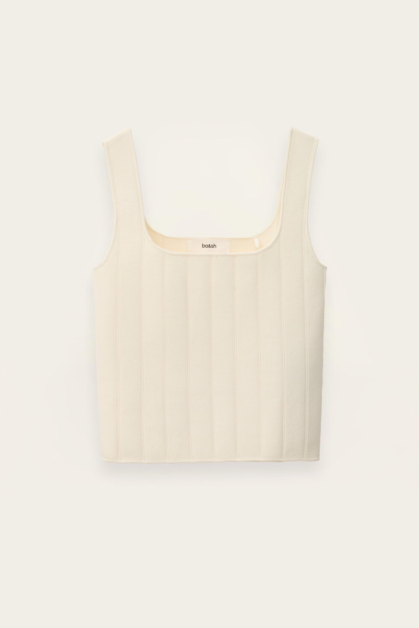 ba&sh Knit Top Chila Off-White