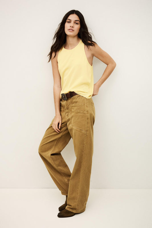 ba&sh Sleeveless Top Cedi Yellow