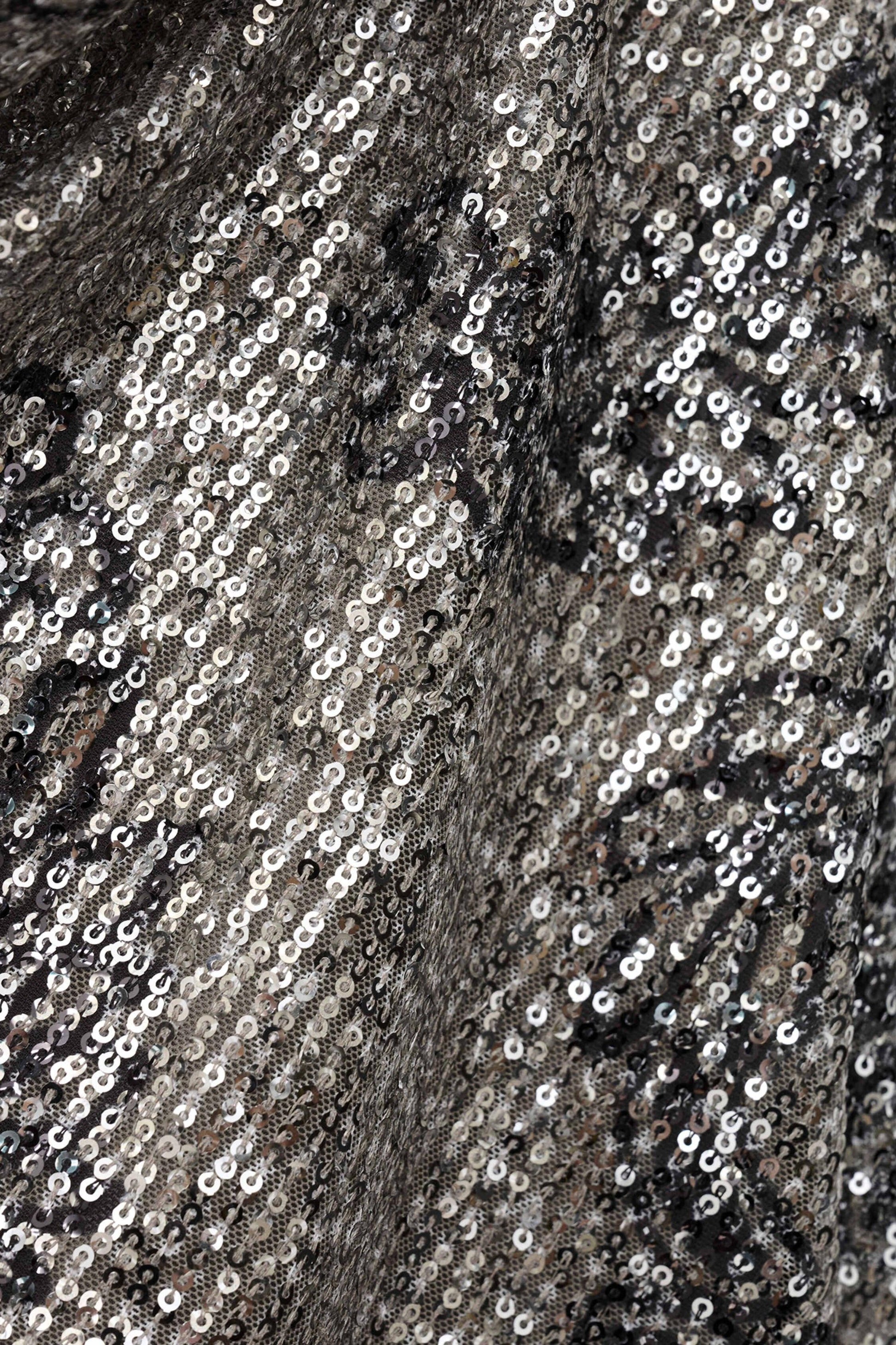 ba&sh Sequined Scoop-Neck Top Simona Black