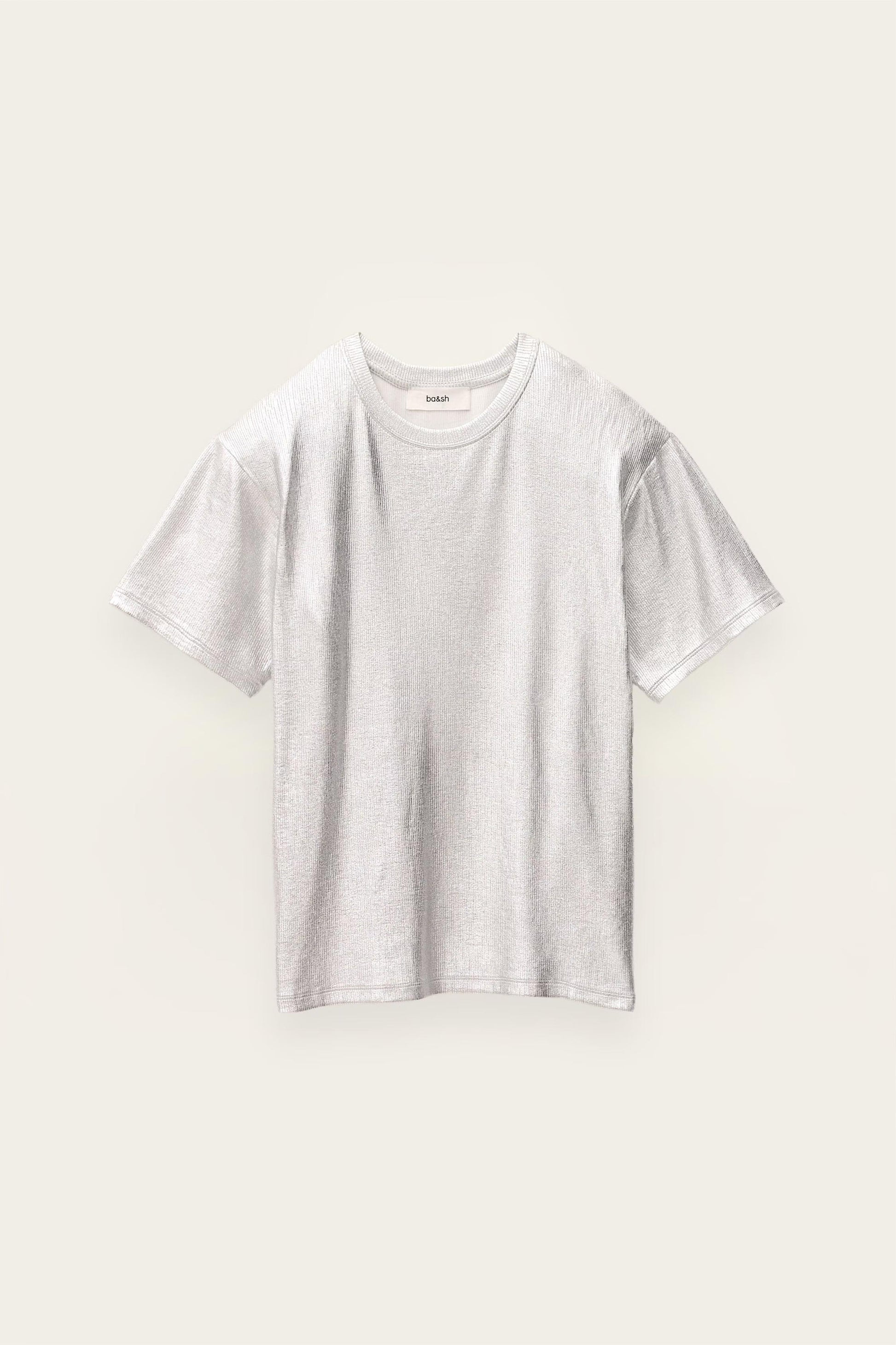 ba&sh Short-Sleeved T-Shirt Sony Gray