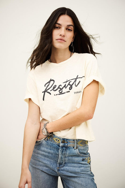 ba&sh Charity T-Shirt Vero Off-White