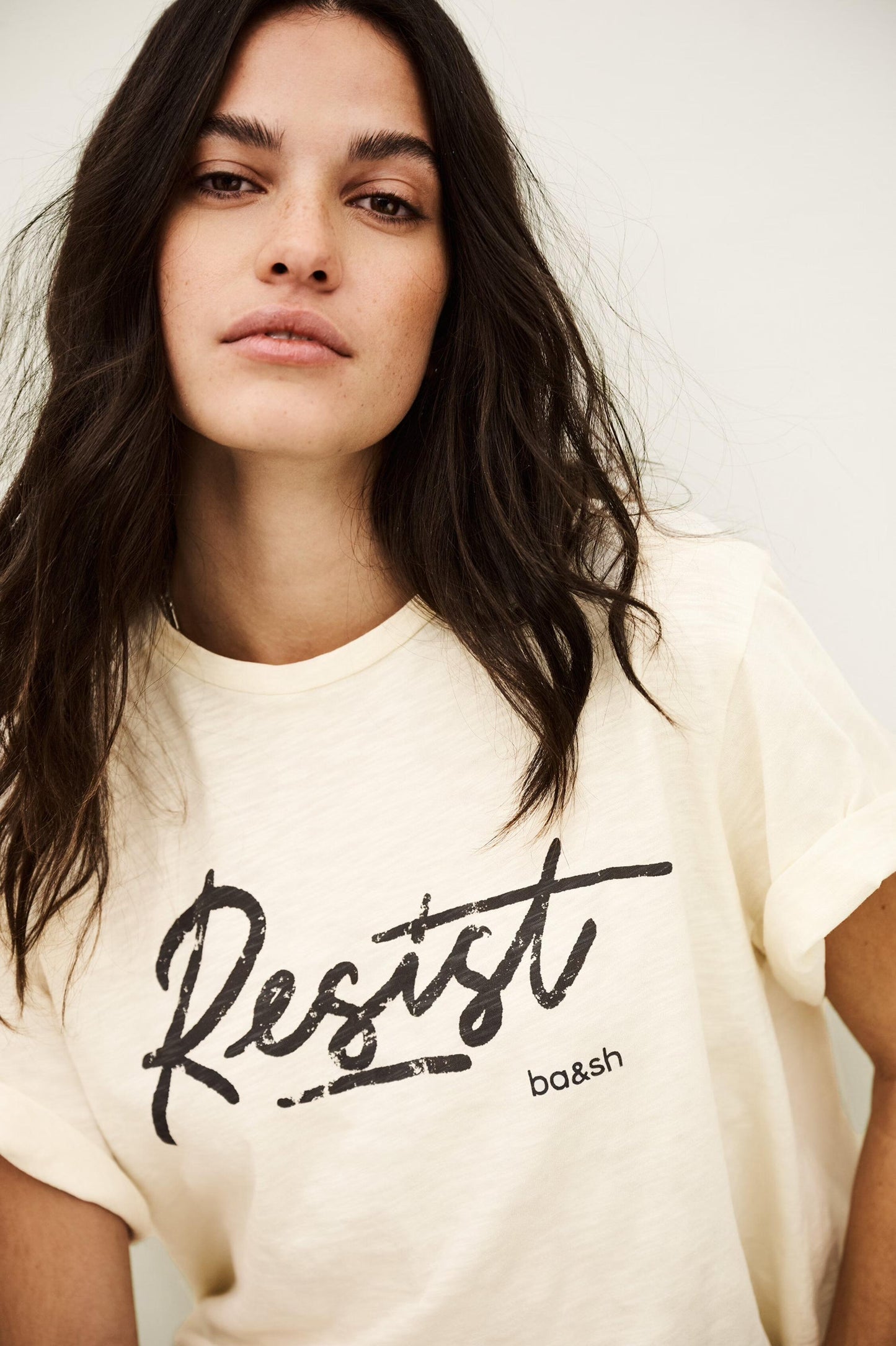 ba&sh Charity T-Shirt Vero Off-White