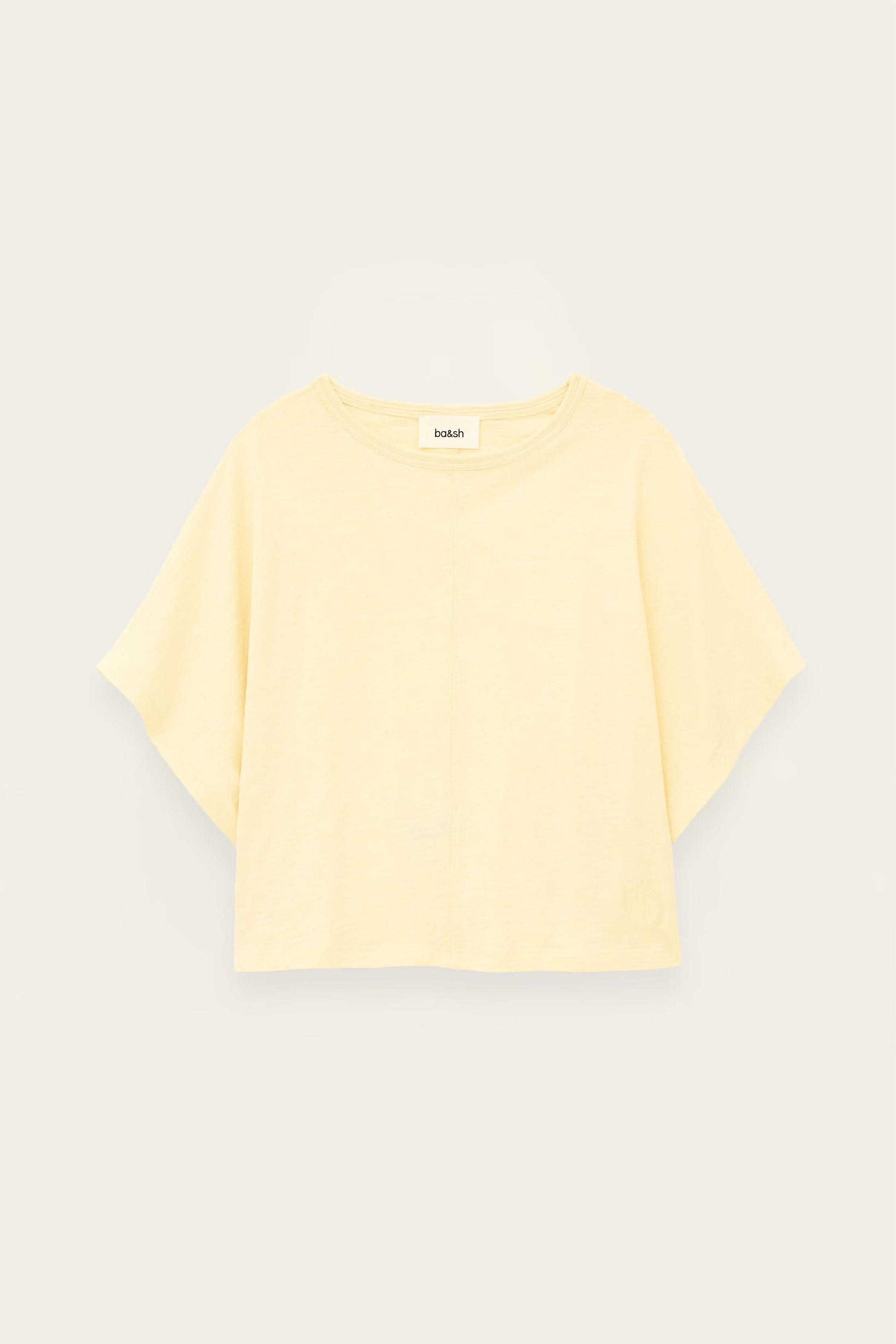 ba&sh Cape T-Shirt Cacia Off-White