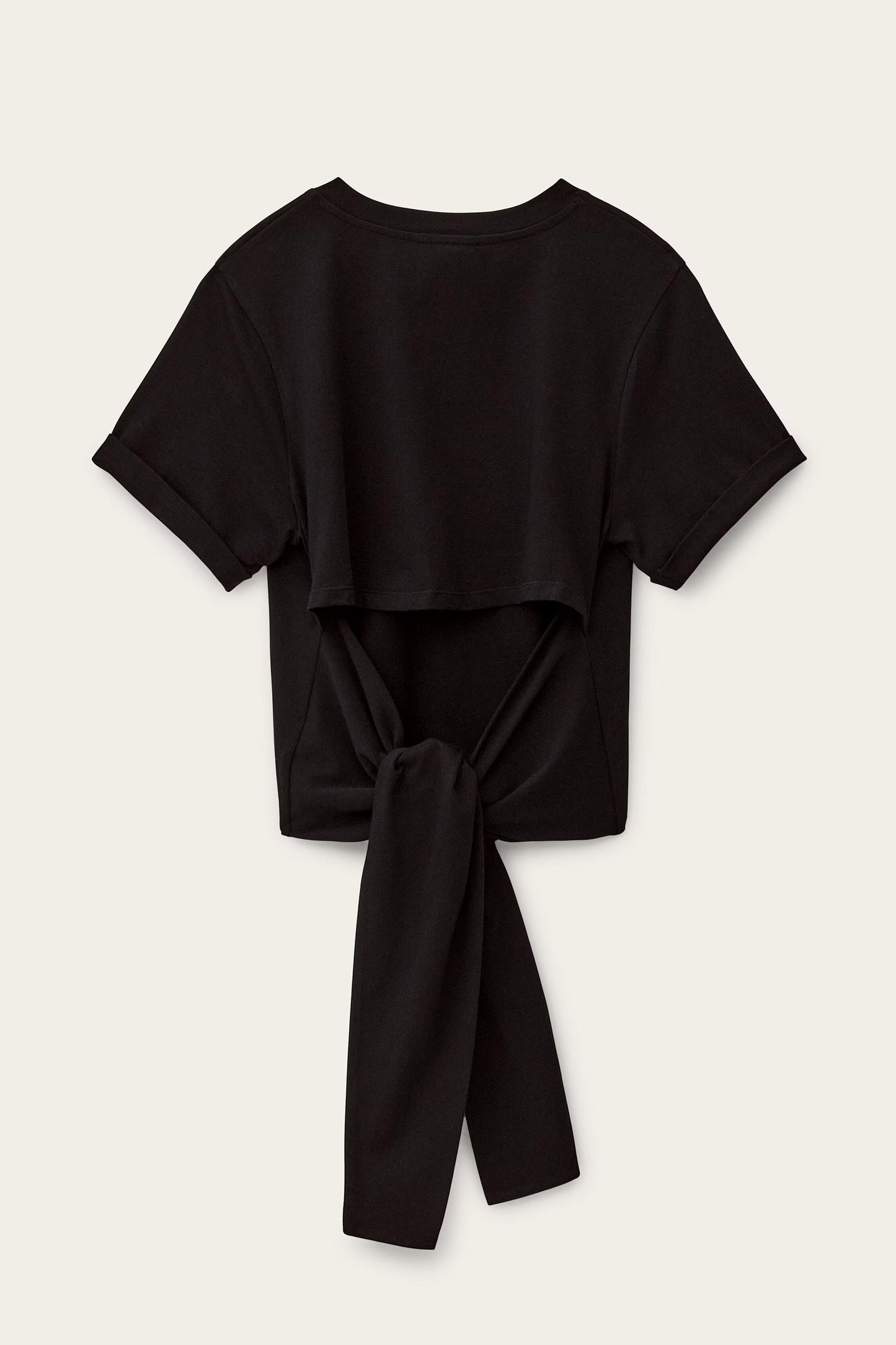 ba&sh Short-Sleeved T-Shirt Blanca Black