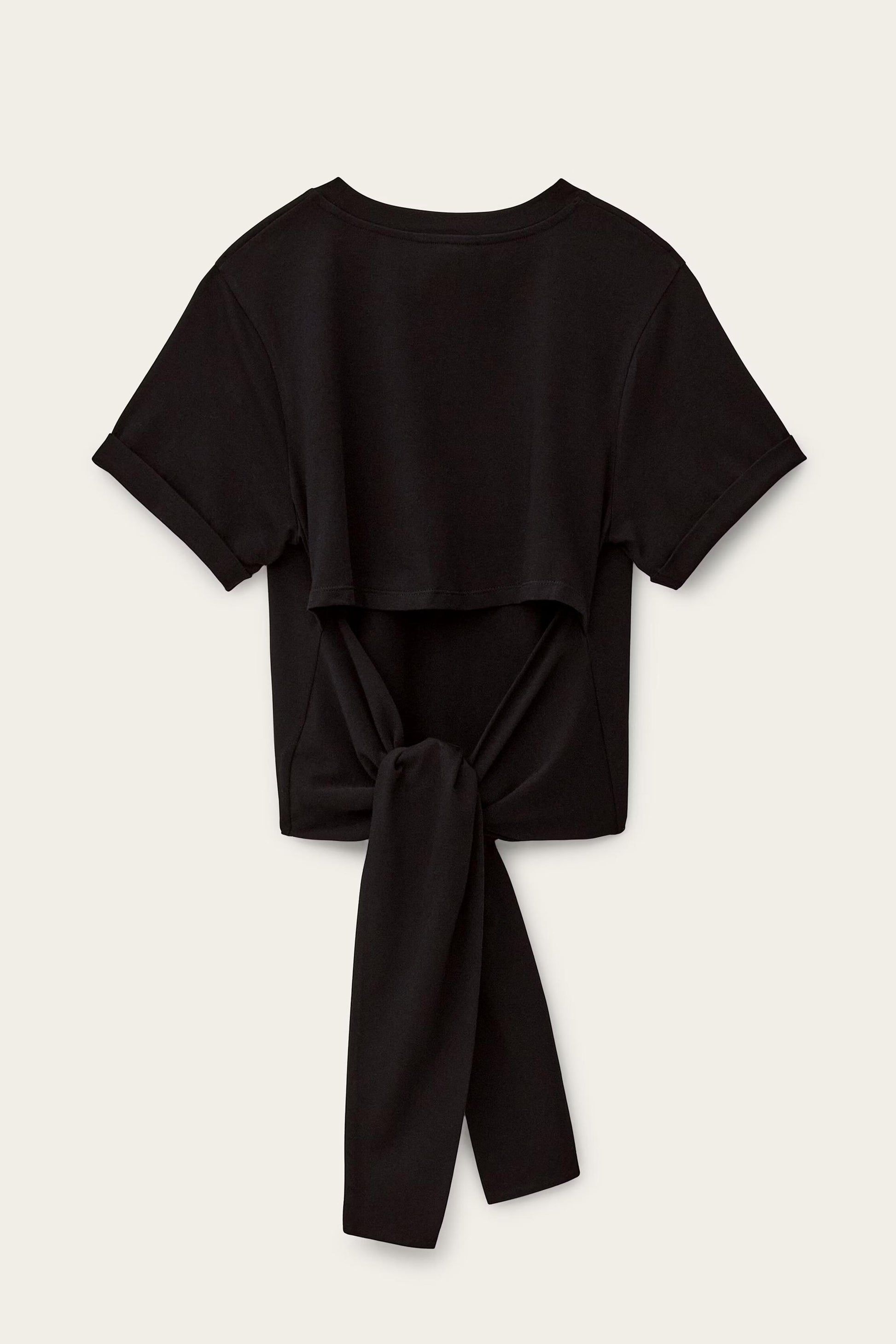 ba&sh Short-Sleeved T-Shirt Blanca Black