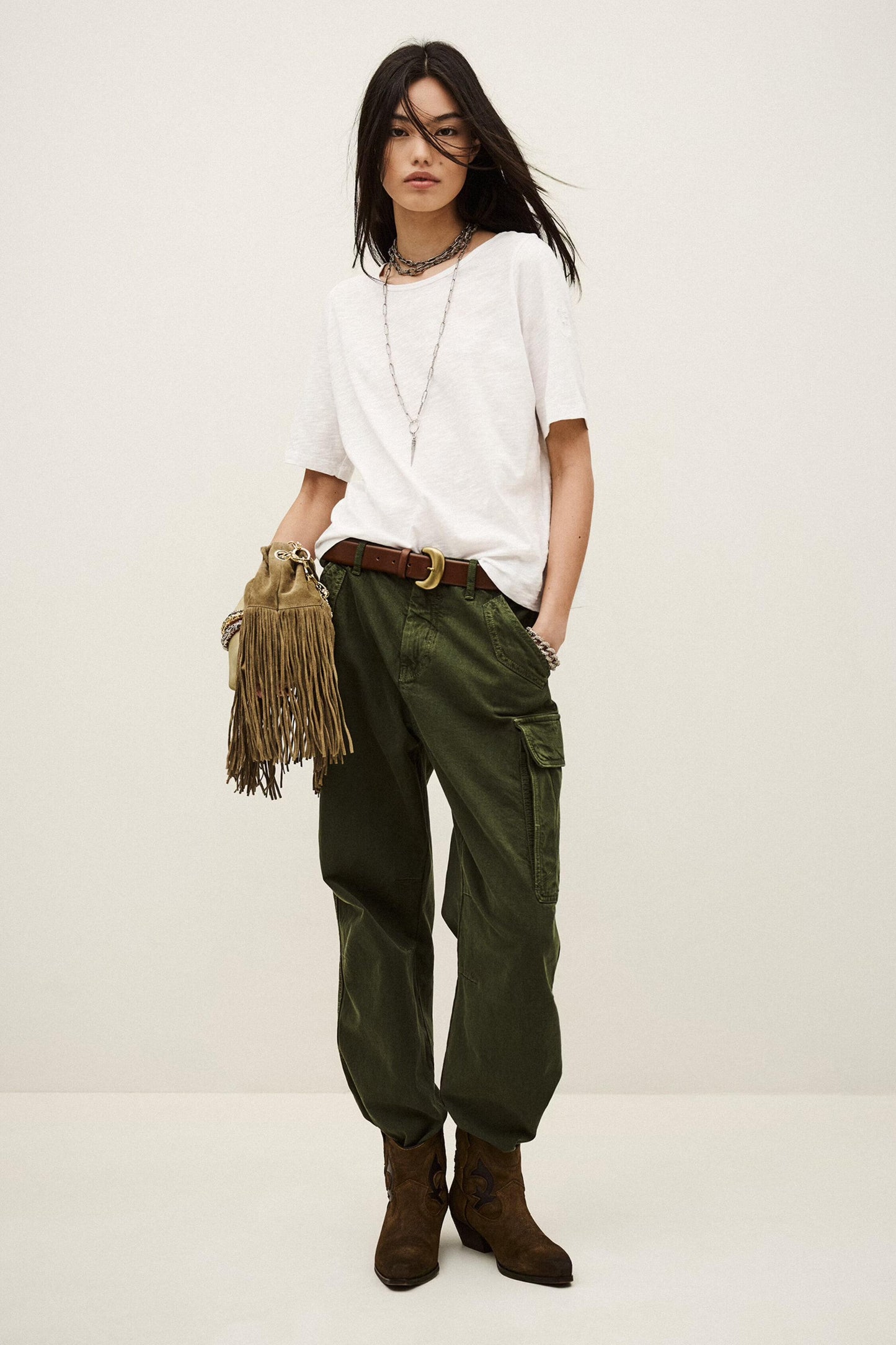 ba&sh T-Shirt Vina White