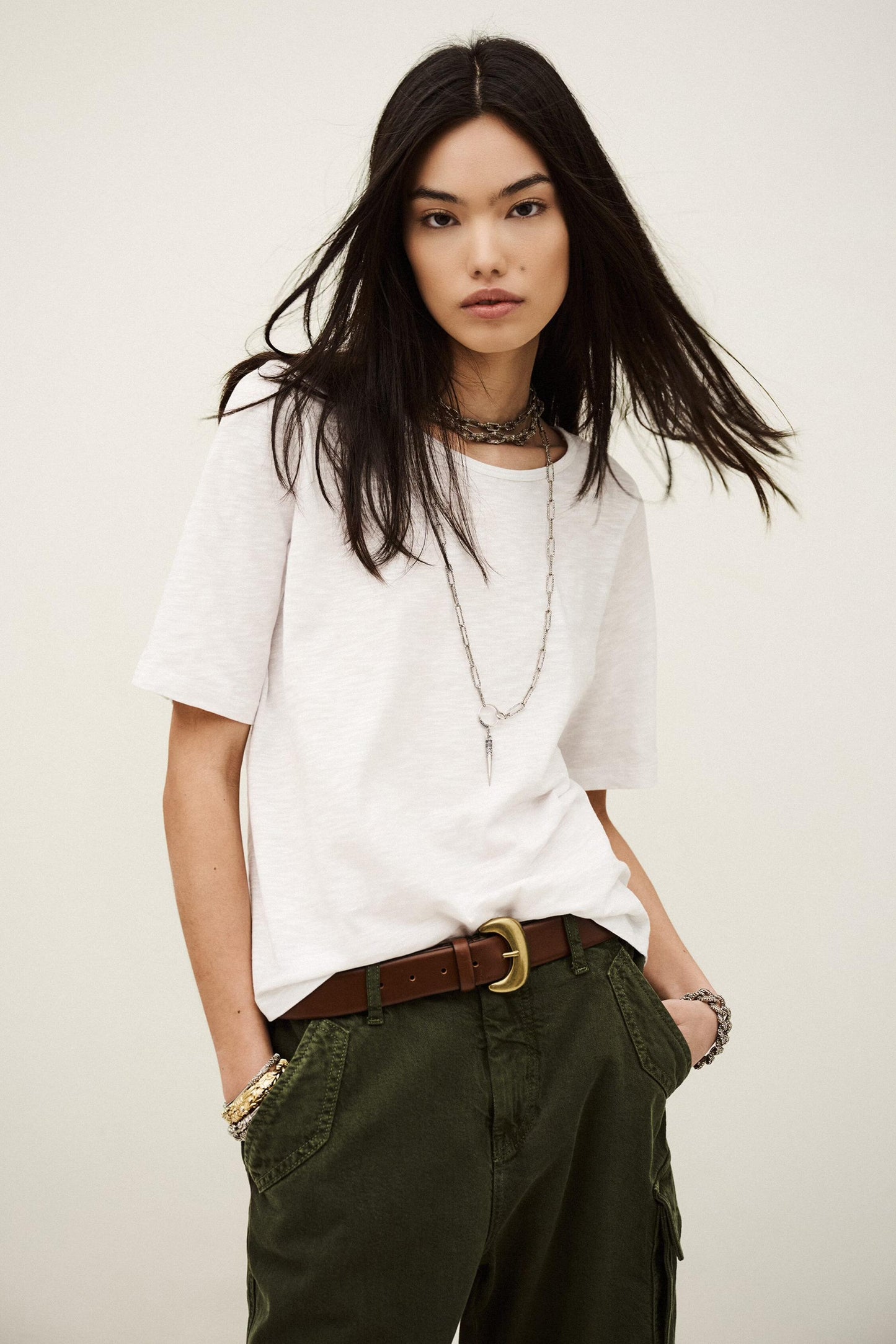 ba&sh T-Shirt Vina White
