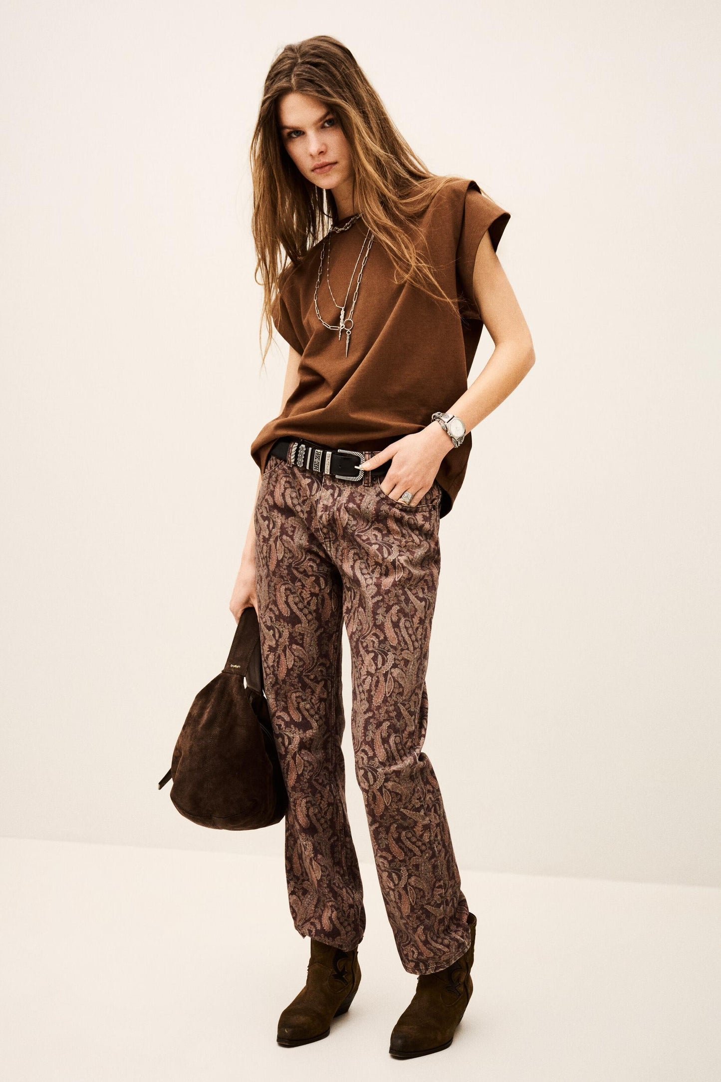 ba&sh T-Shirt Pio Brown