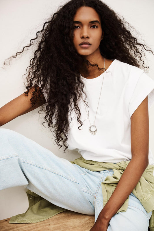 ba&sh Loose T-Shirt Pio White