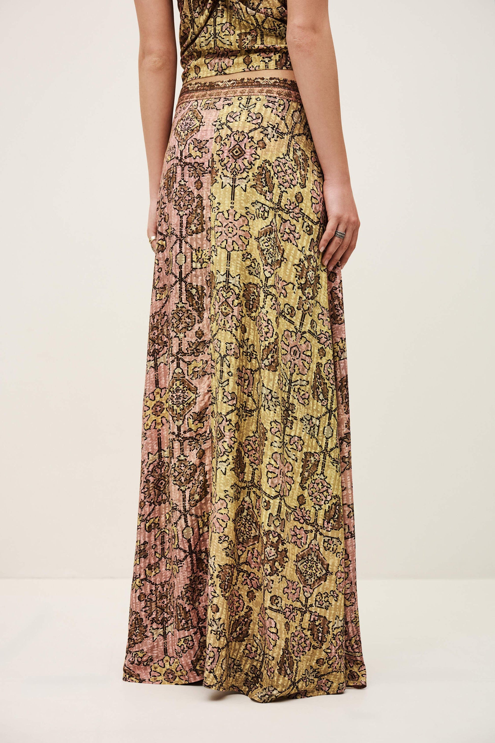 ba&sh Midi Skirt Pario Yellow