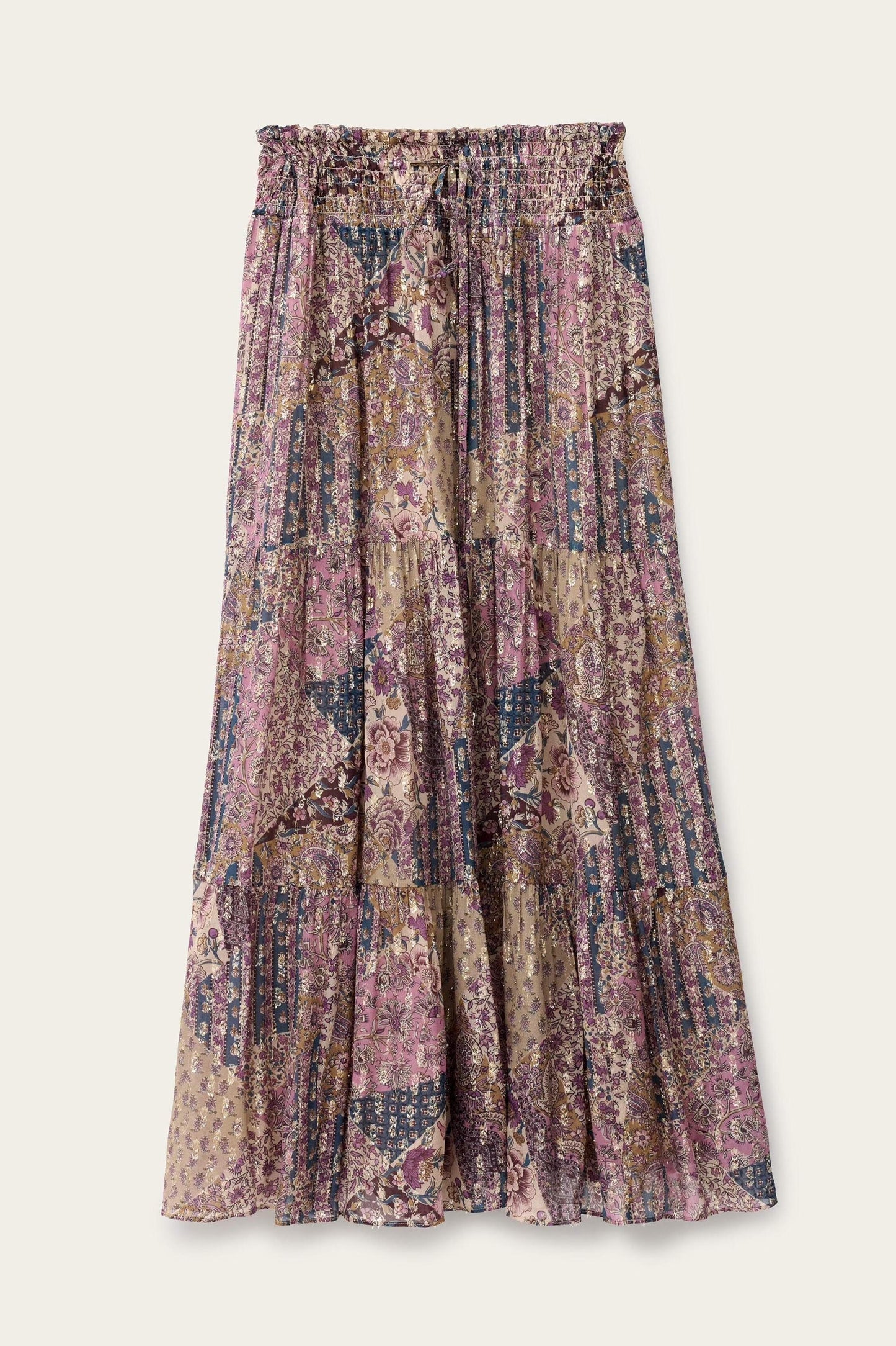 ba&sh Maxi Skirt Pitsy Pink