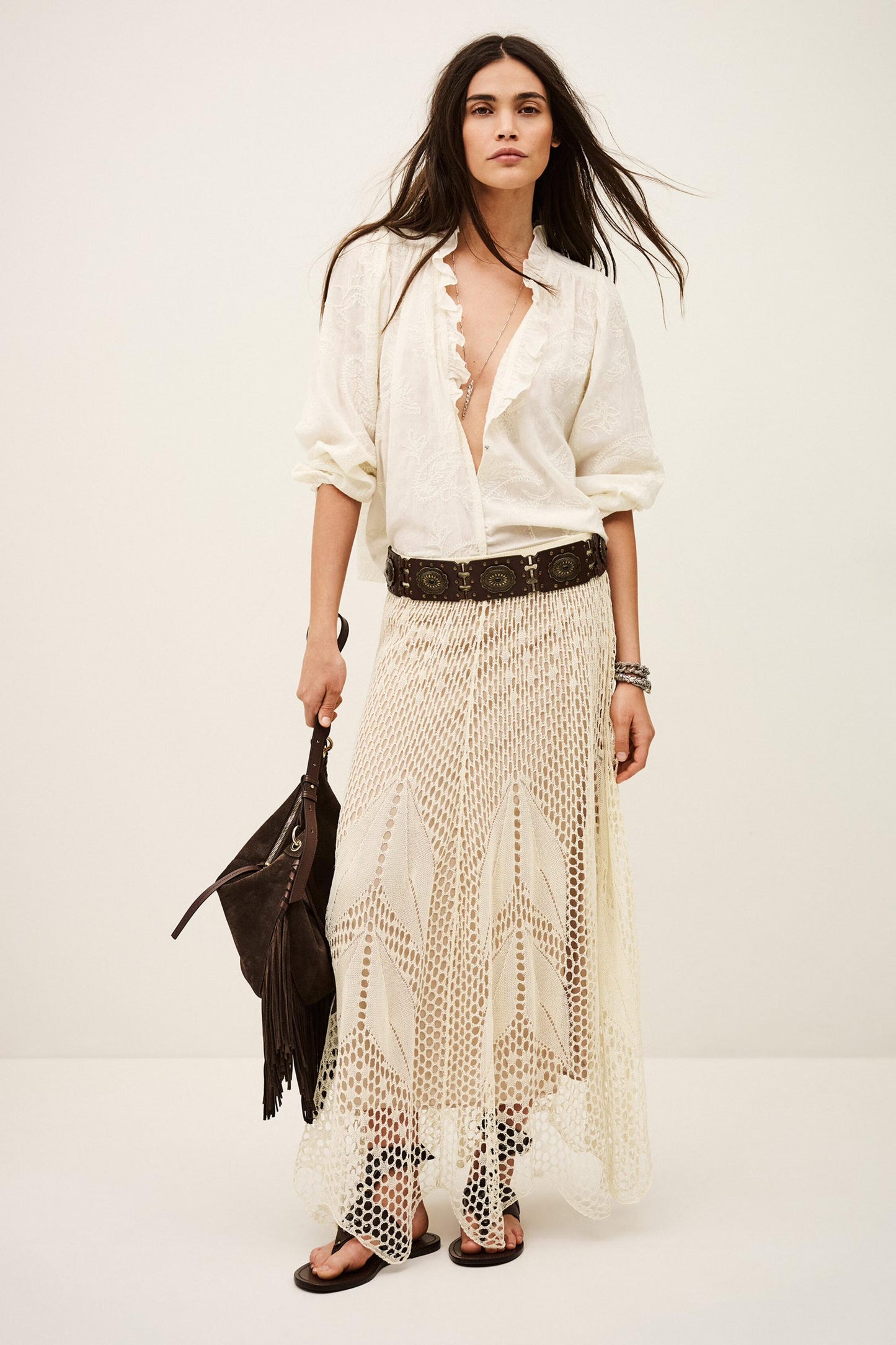ba&sh Skirt Ulysse Yellow