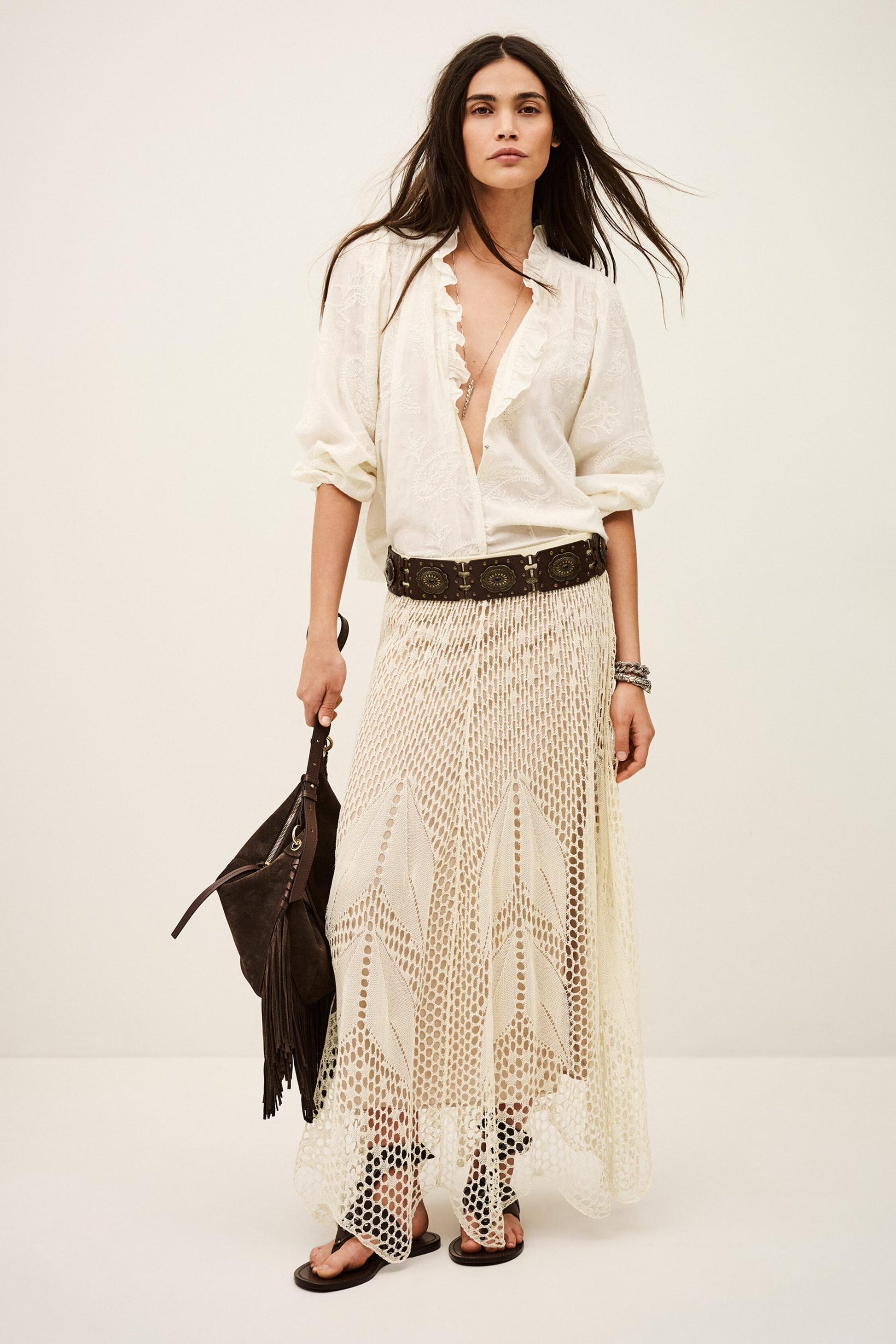 ba&sh Skirt Ulysse Yellow