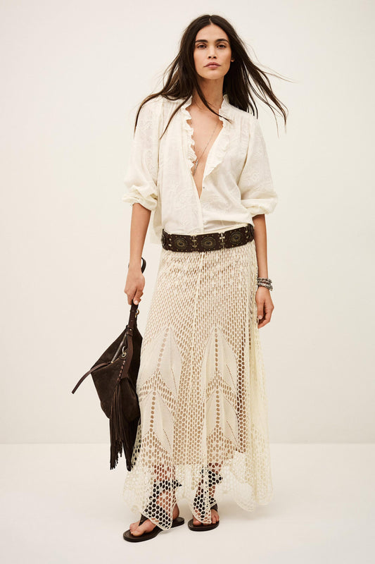 ba&sh Skirt Ulysse Yellow