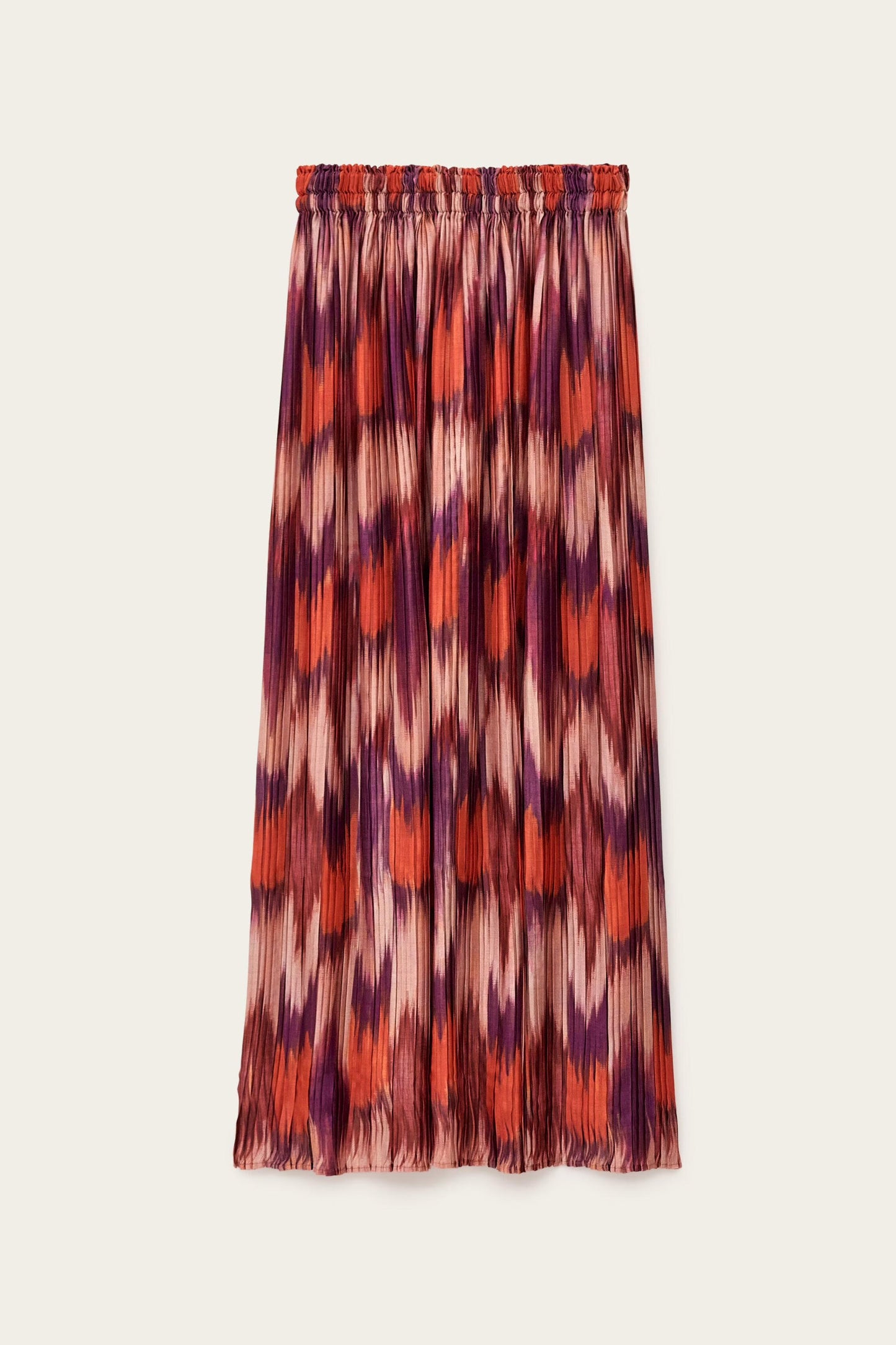 ba&sh Pleated Midi Skirt Ariette Orange