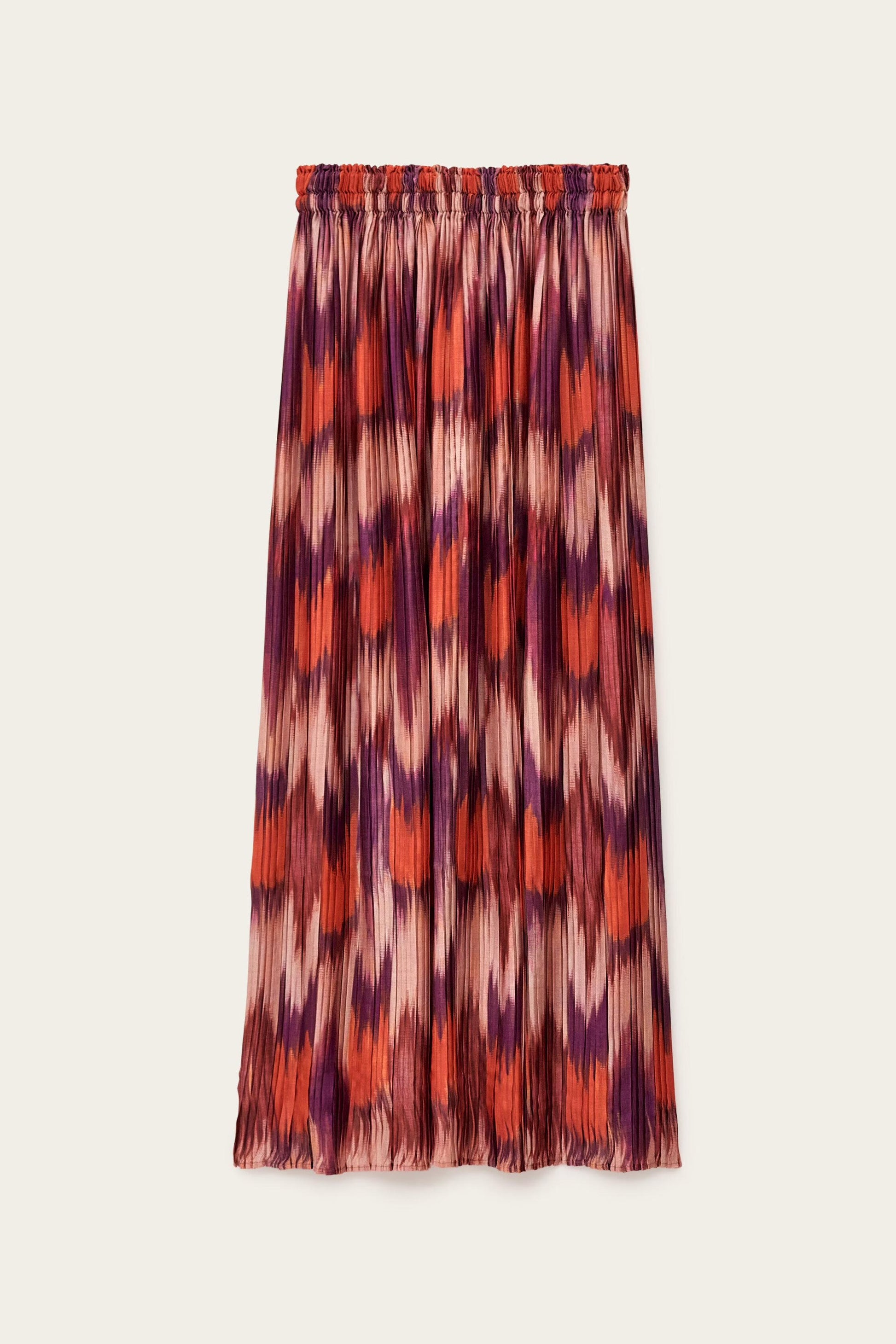 ba&sh Pleated Midi Skirt Ariette Orange
