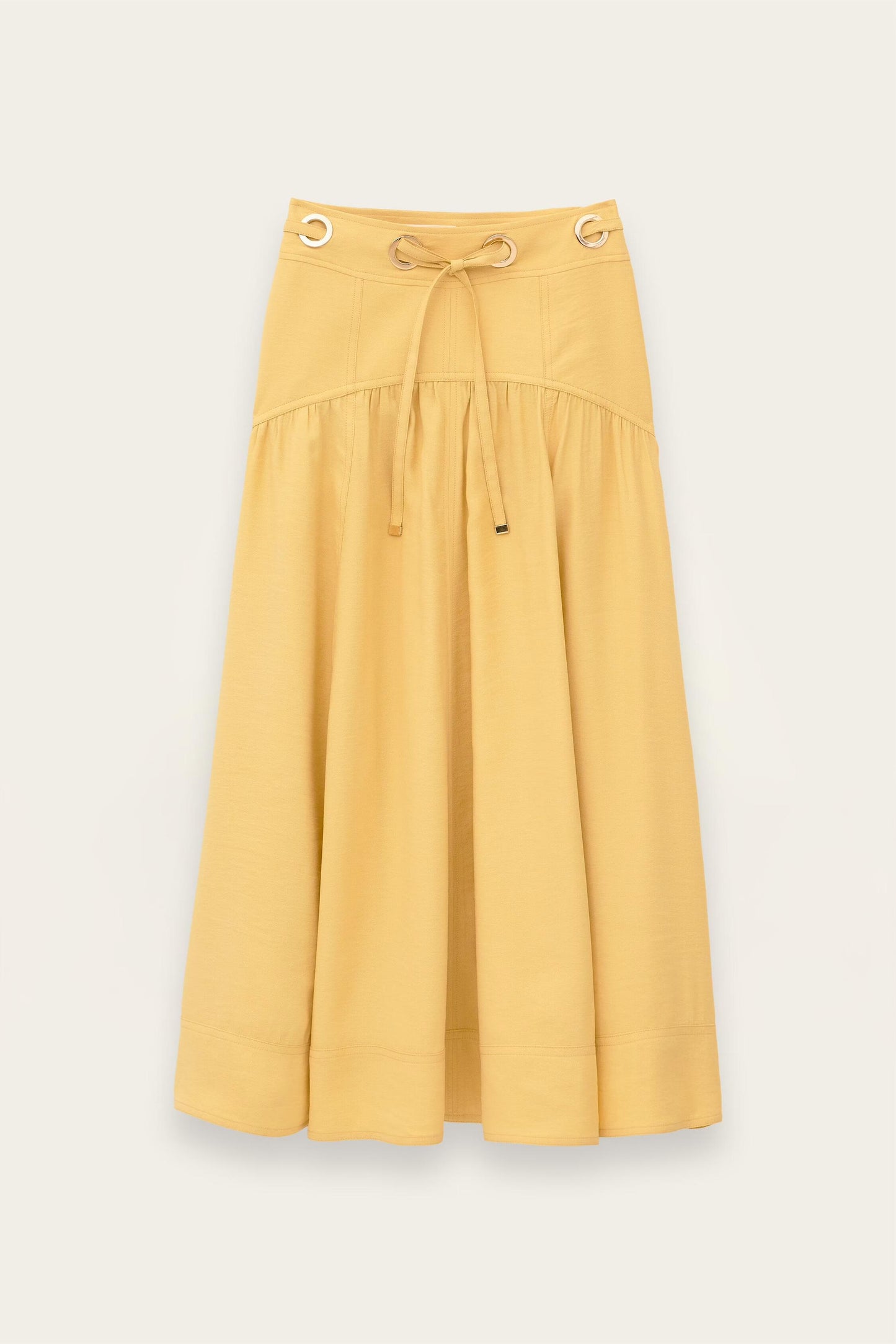 ba&sh Midi Skirt Donia Yellow