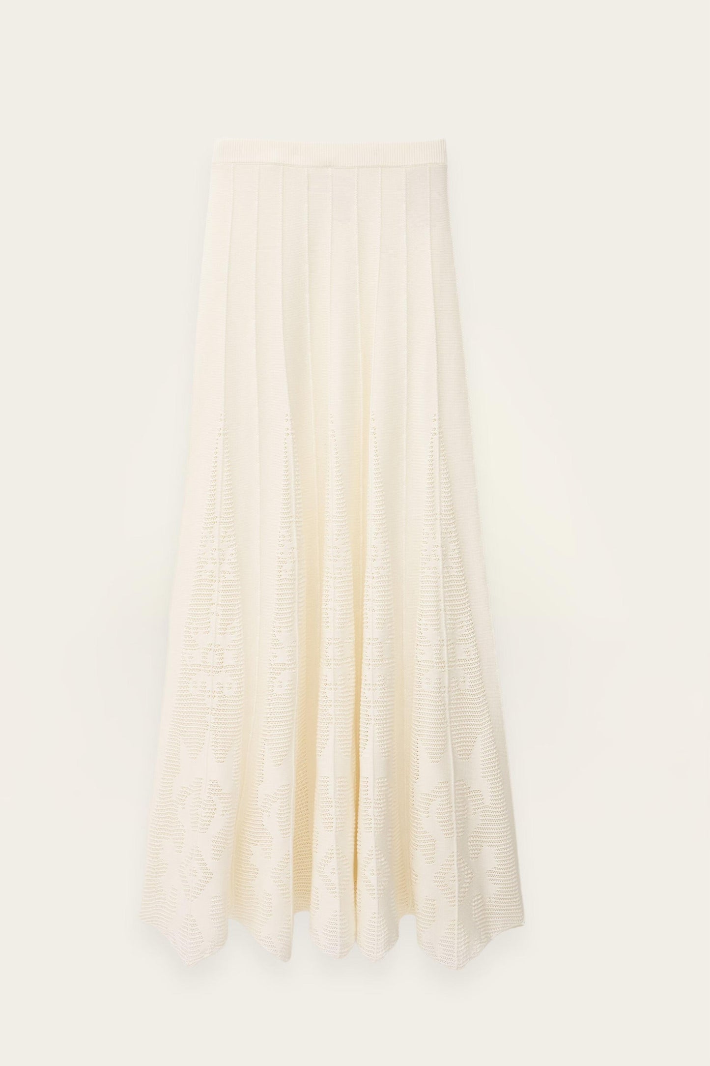 ba&sh Knit Maxi Skirt Serta Off-White