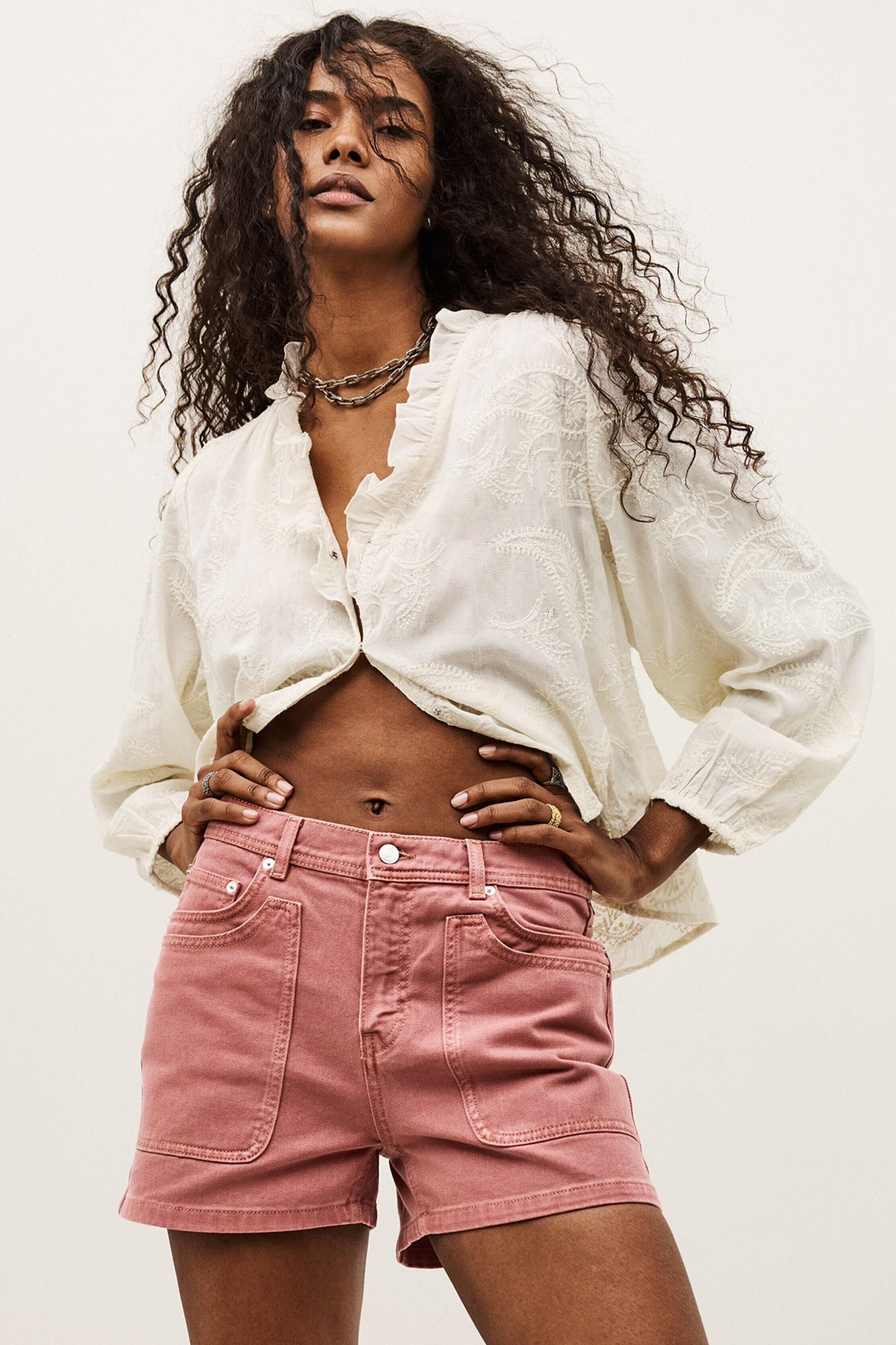ba&sh Cargo Shorts Bevy Pink