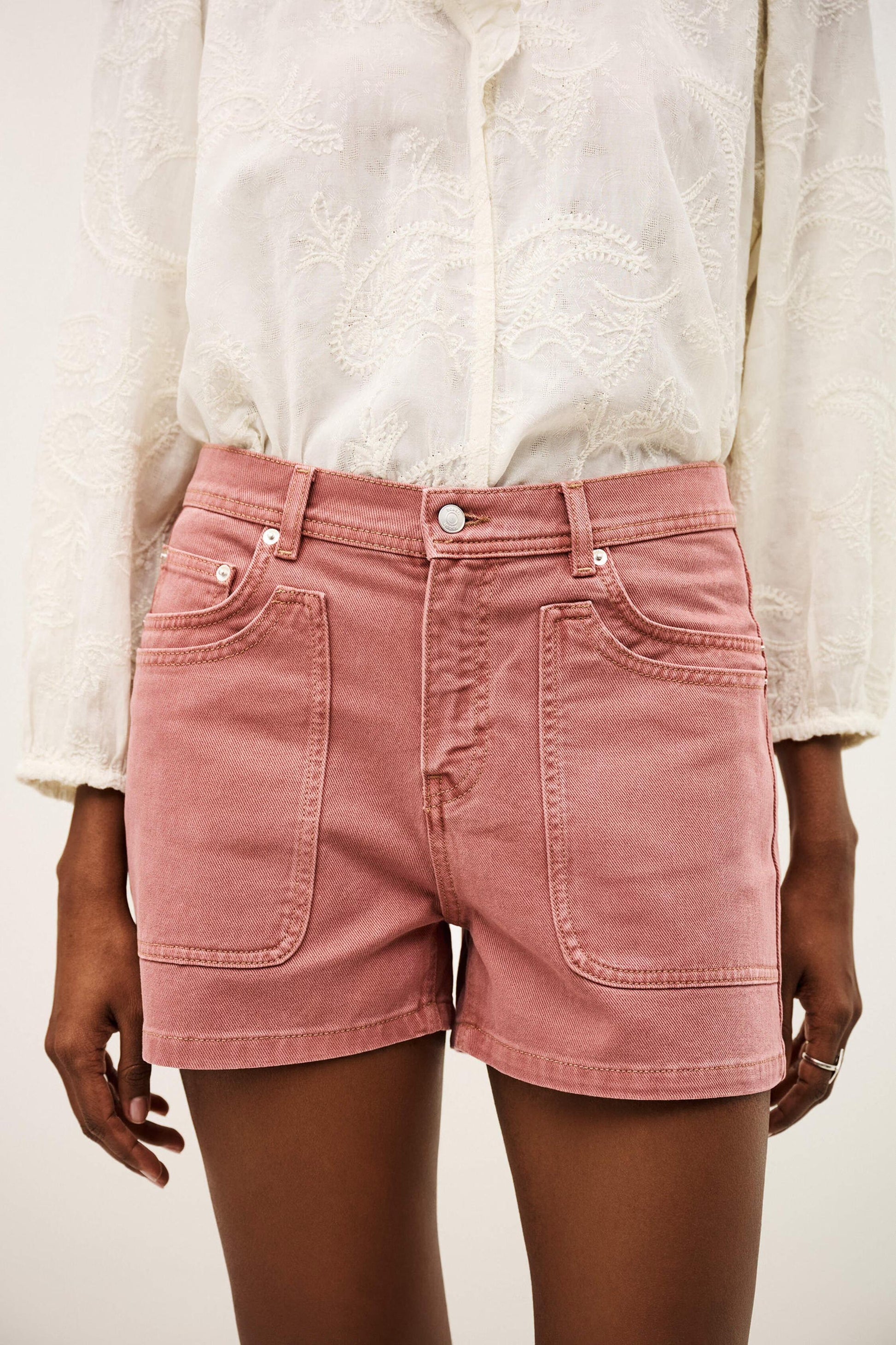 ba&sh Cargo Shorts Bevy Pink