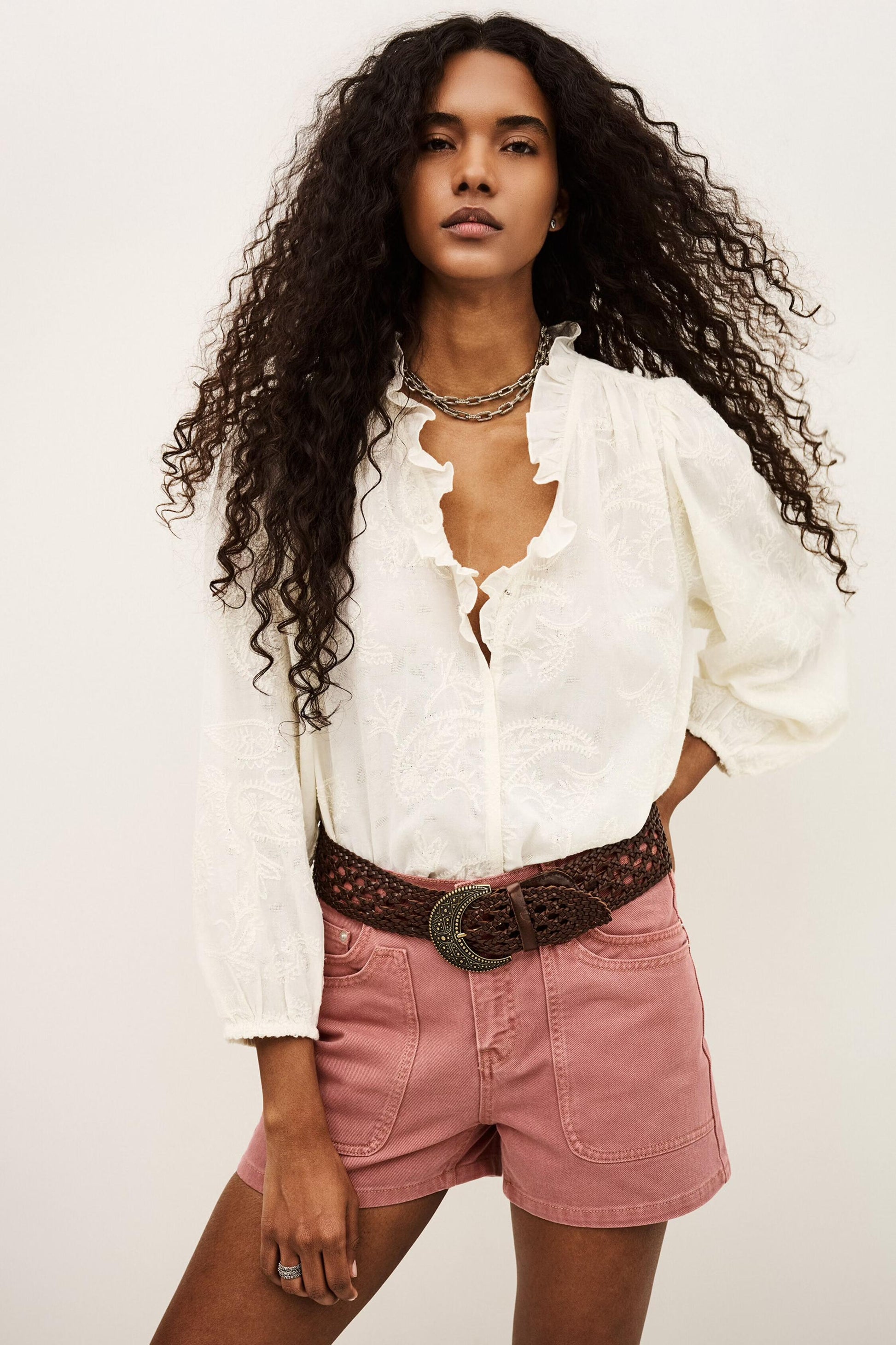 ba&sh Cargo Shorts Bevy Pink