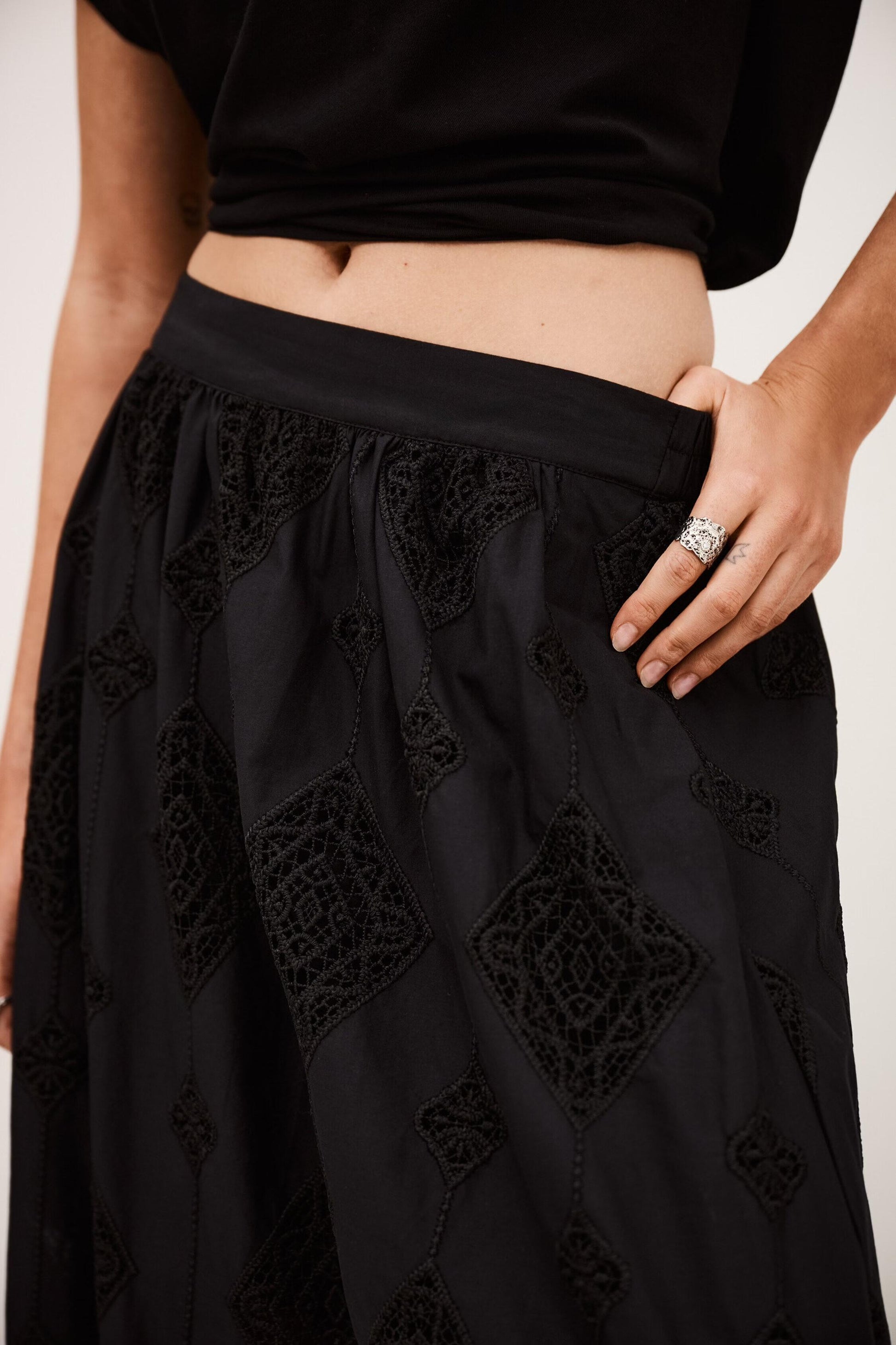 ba&sh Maxi Skirt Mona Black