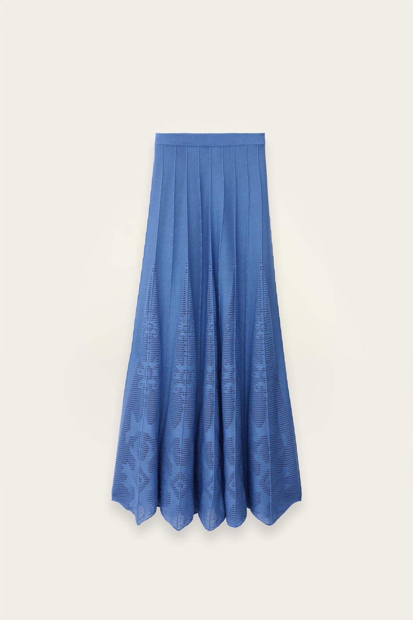 ba&sh Knit Maxi Skirt Serta Blue