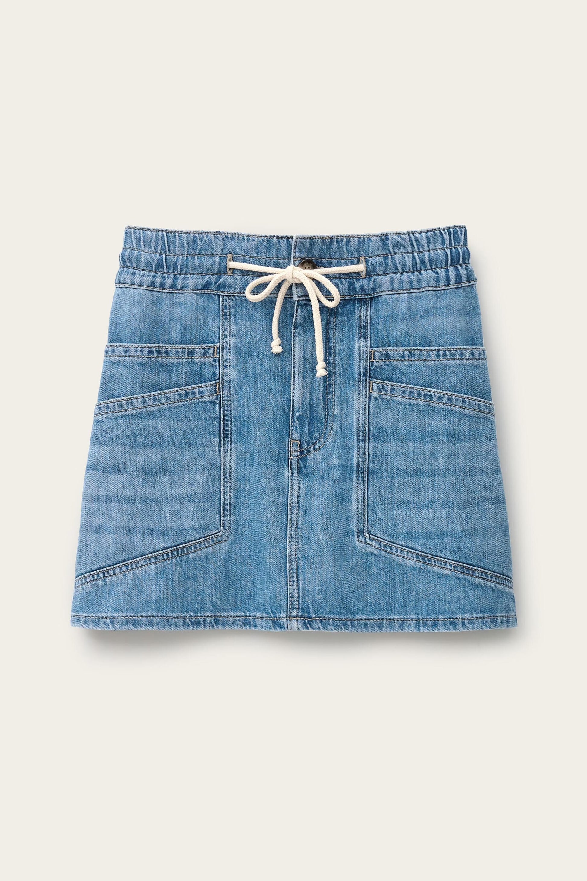 ba&sh Mini Skirt Martina Blue