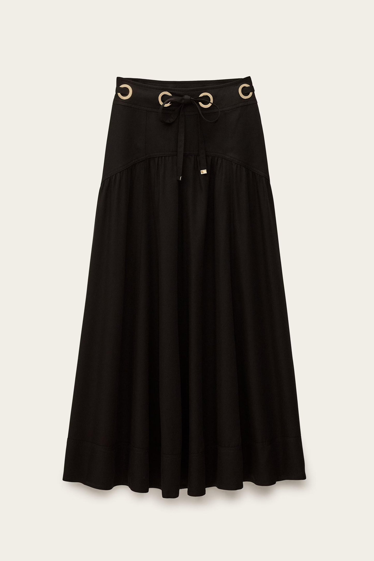 ba&sh Waisted Midi Skirt Ponia Black