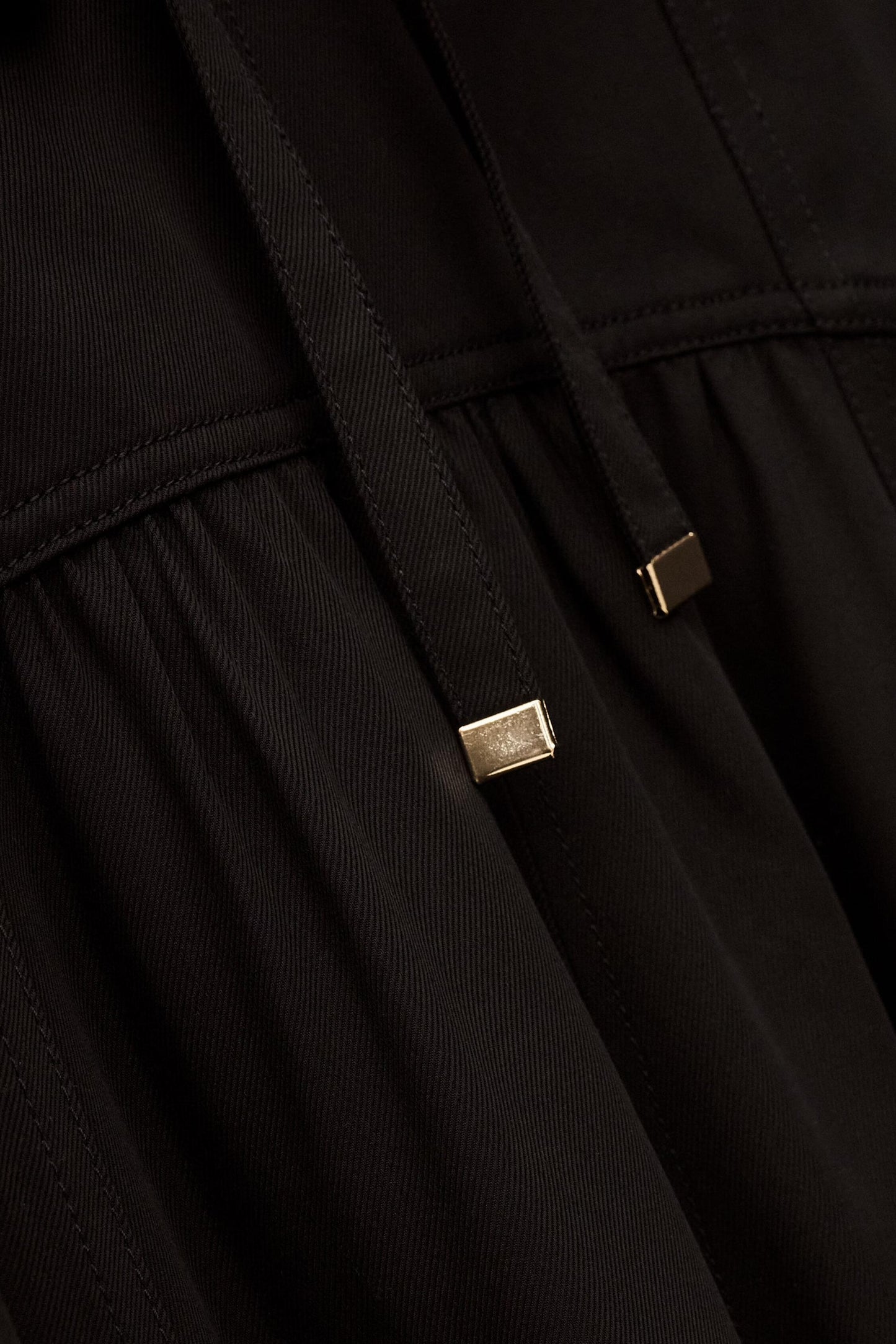 ba&sh Waisted Midi Skirt Ponia Black