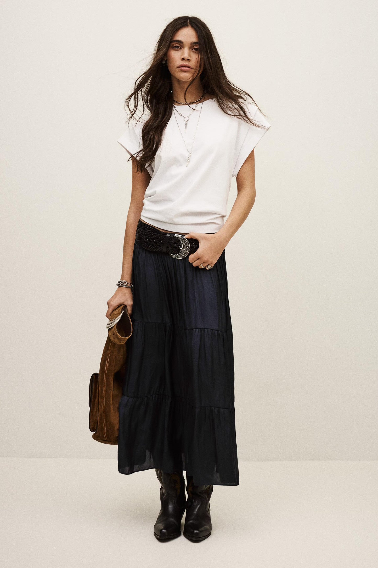 ba&sh Skirt Camyla Blue