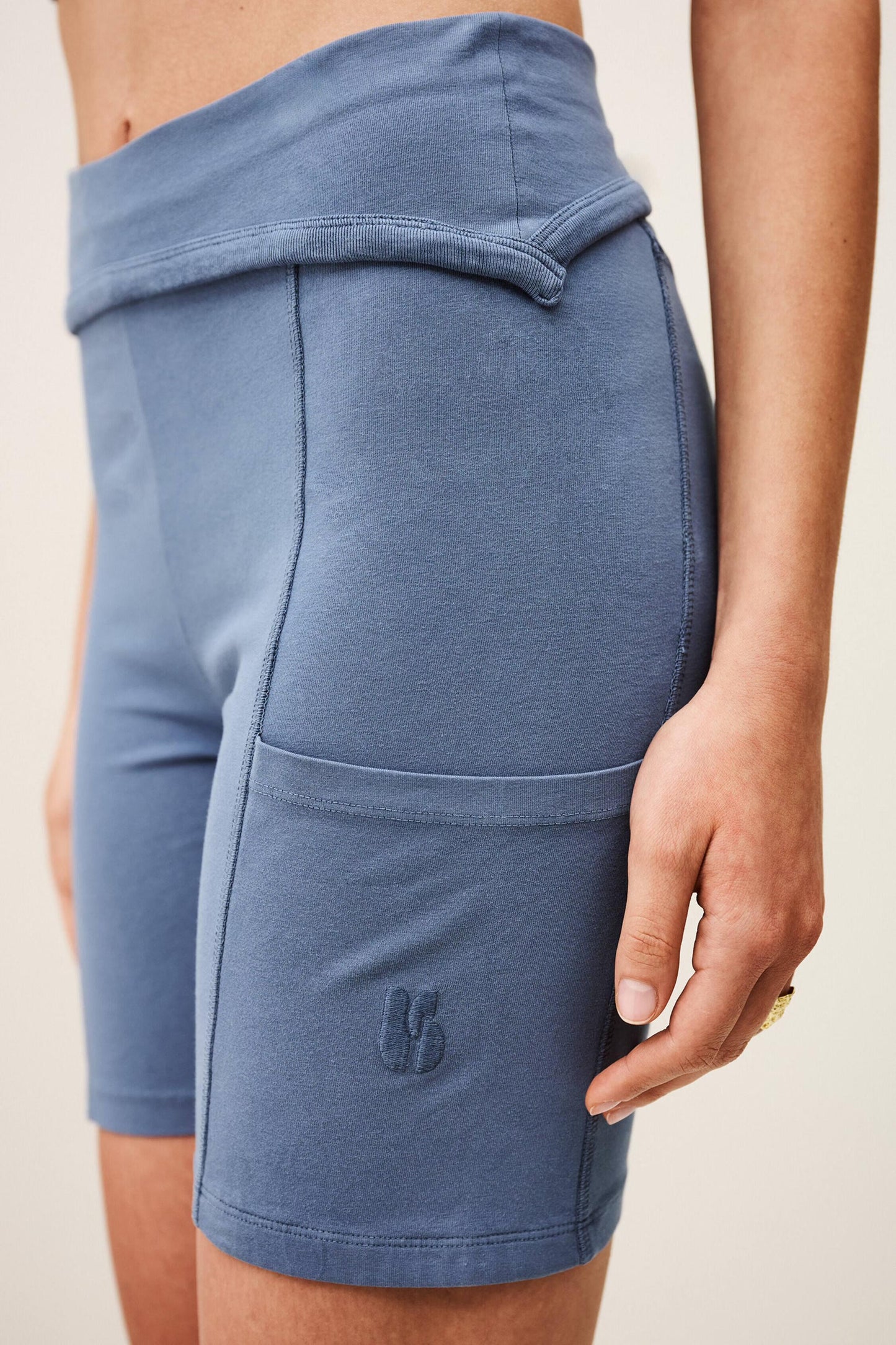 ba&sh Cotton Sports Shorts Firo Blue