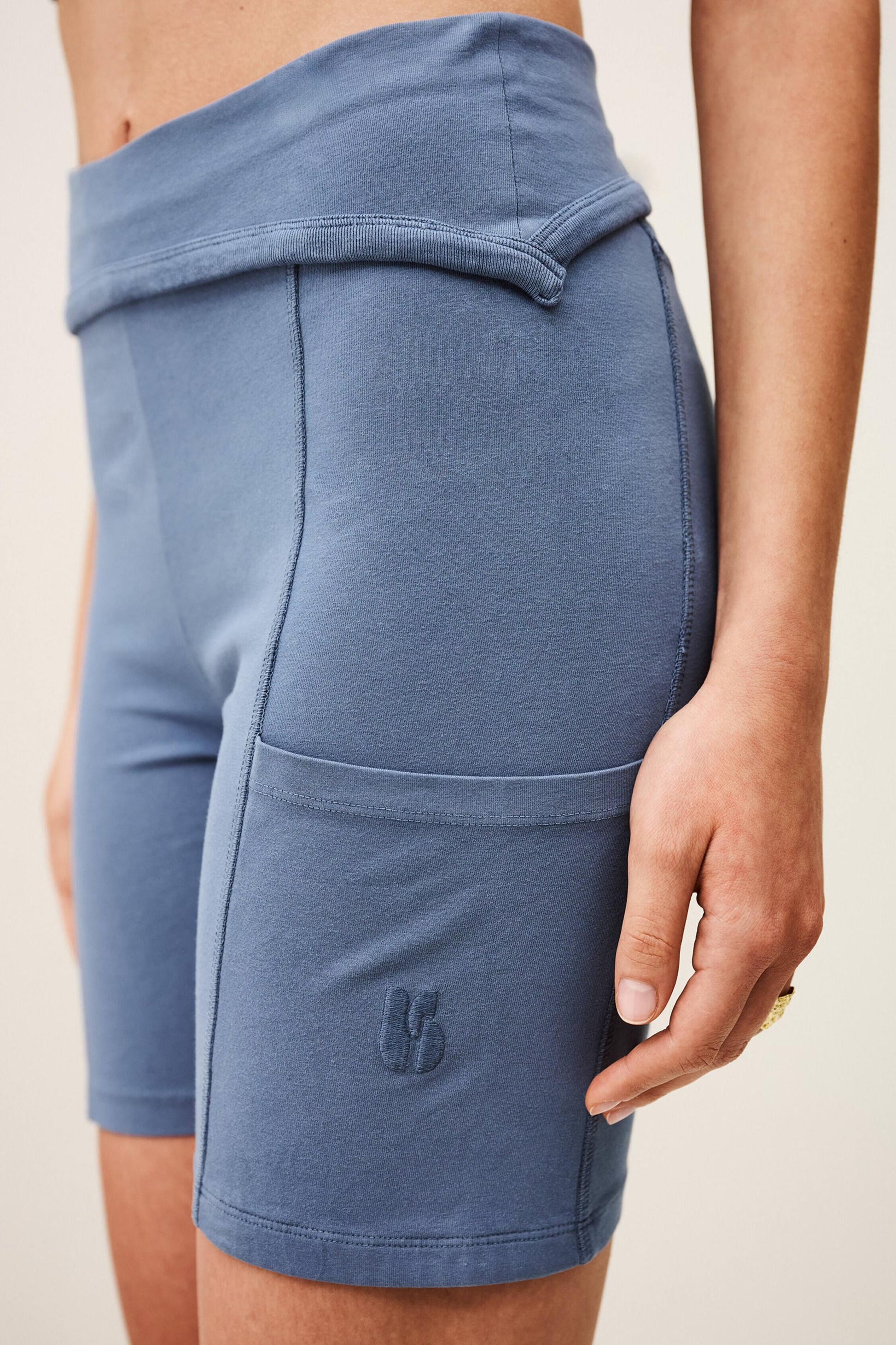 ba&sh Cotton Sports Shorts Firo Blue