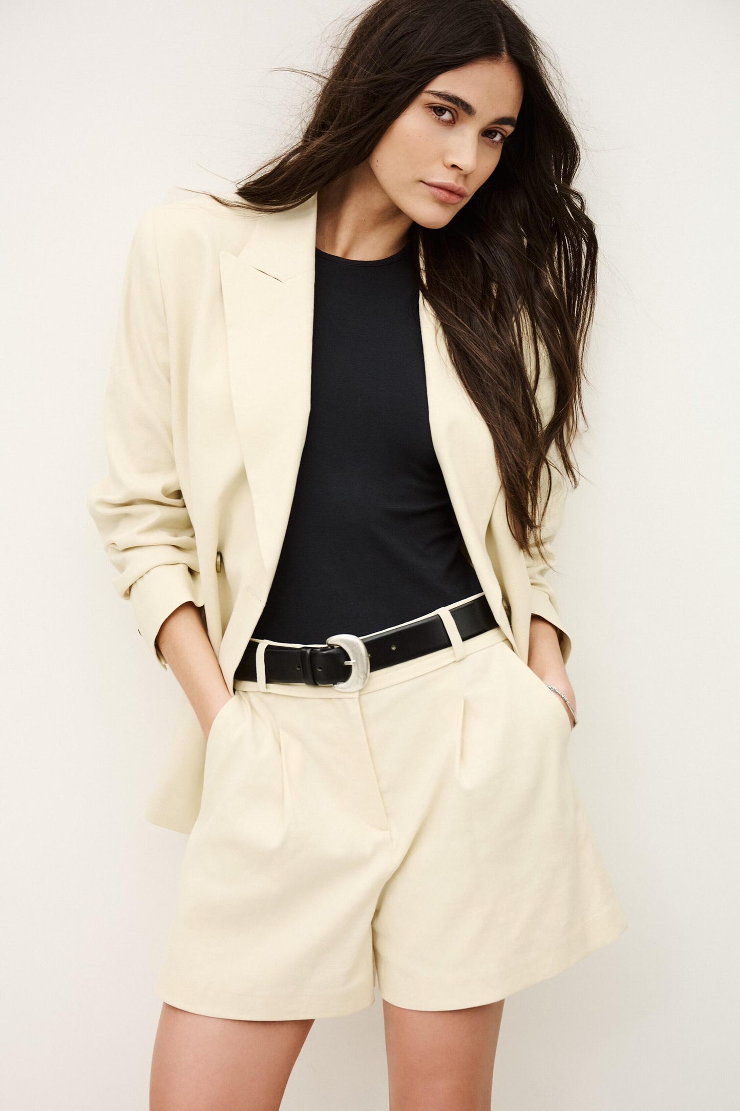 ba&sh Tailored Shorts Cilo Yellow