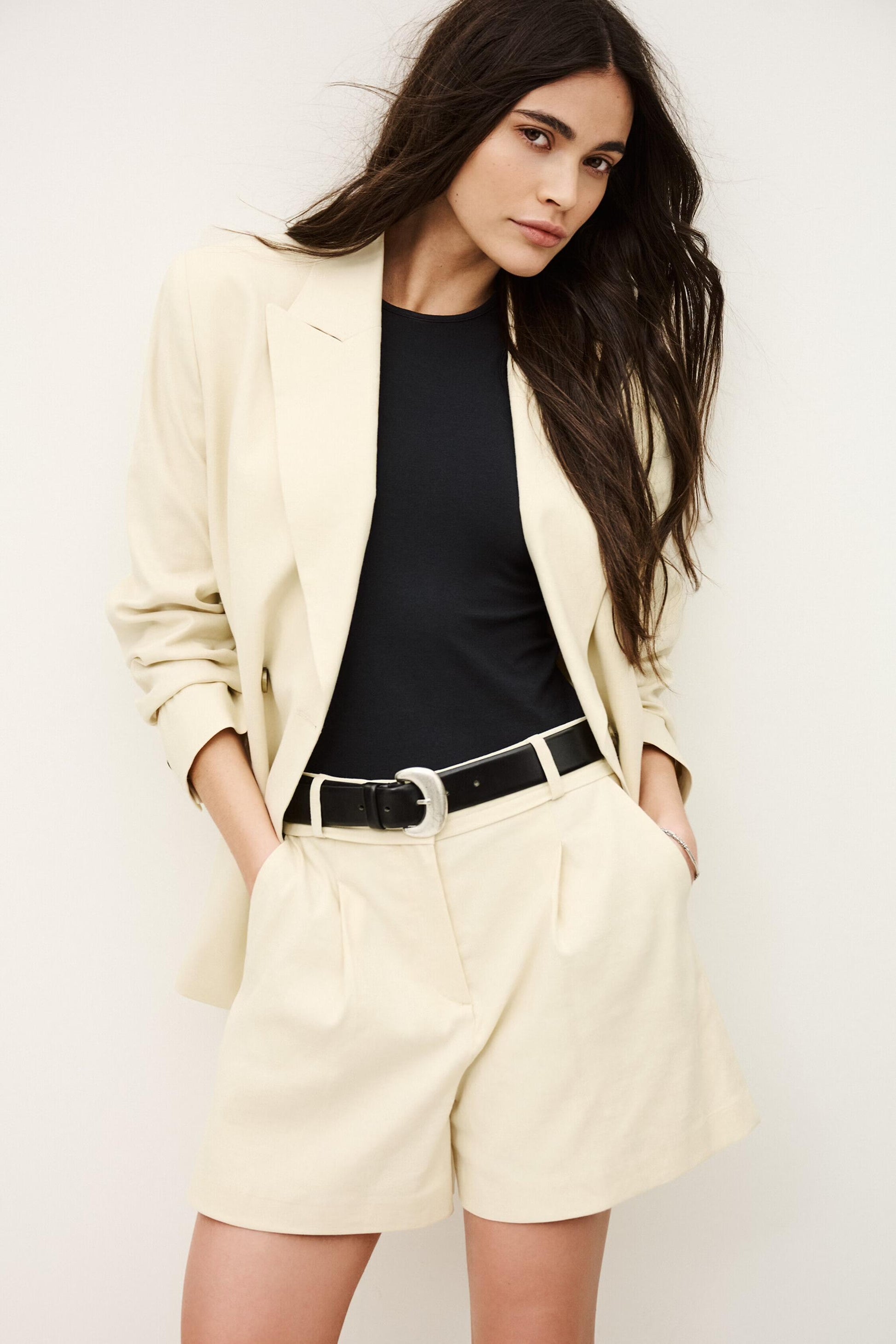 ba&sh Tailored Shorts Cilo Yellow