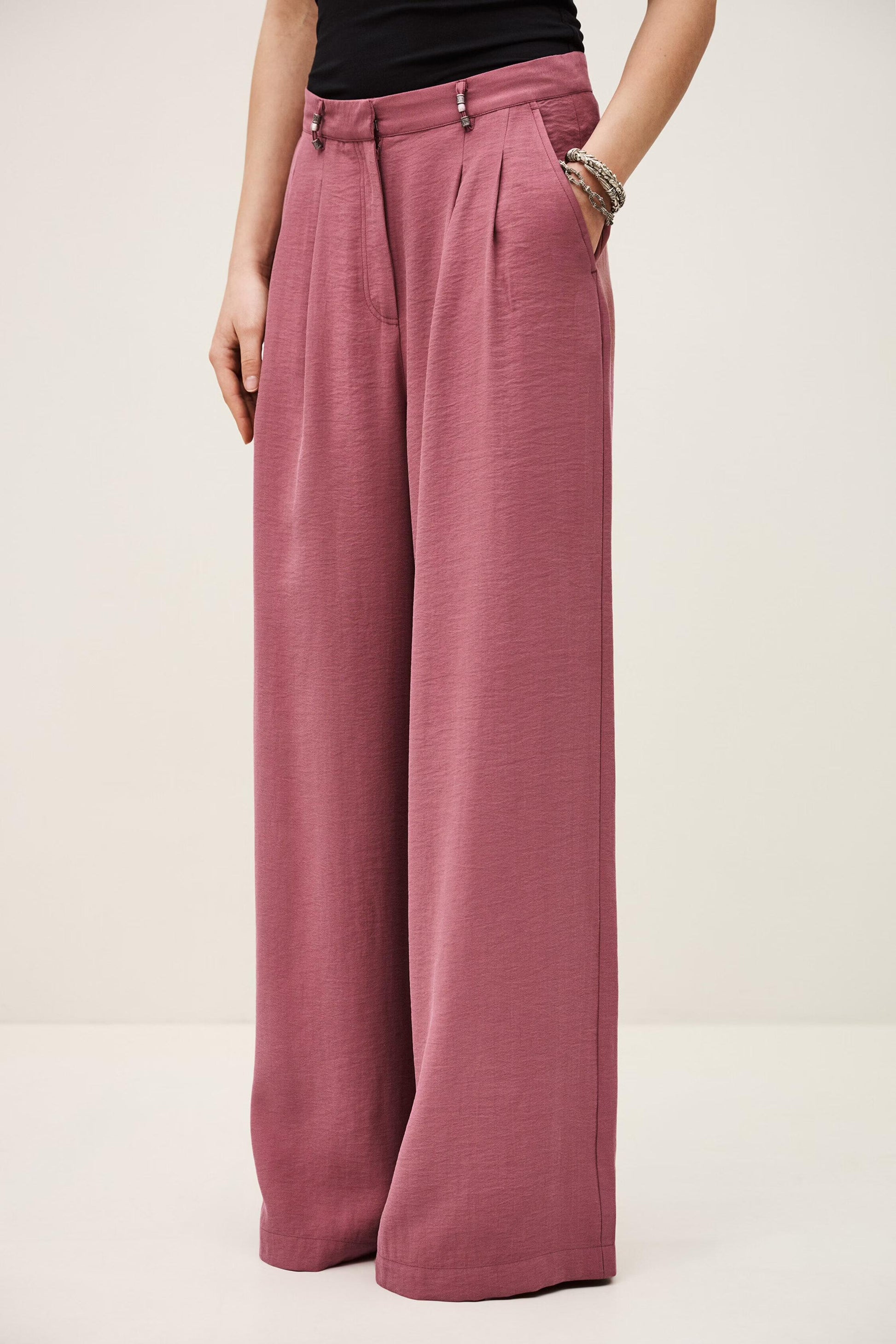 ba&sh Straight Cut Pants Deana Pink