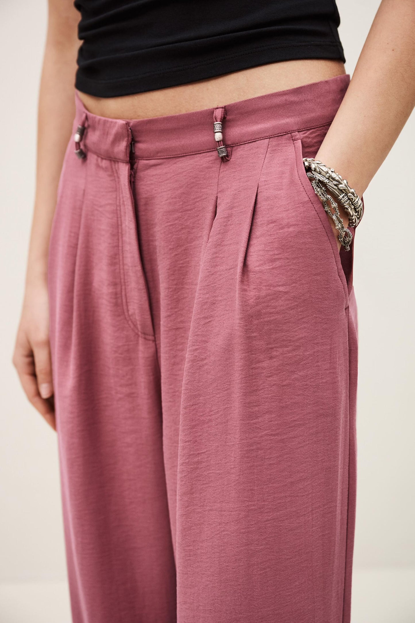 ba&sh Straight Cut Pants Deana Pink