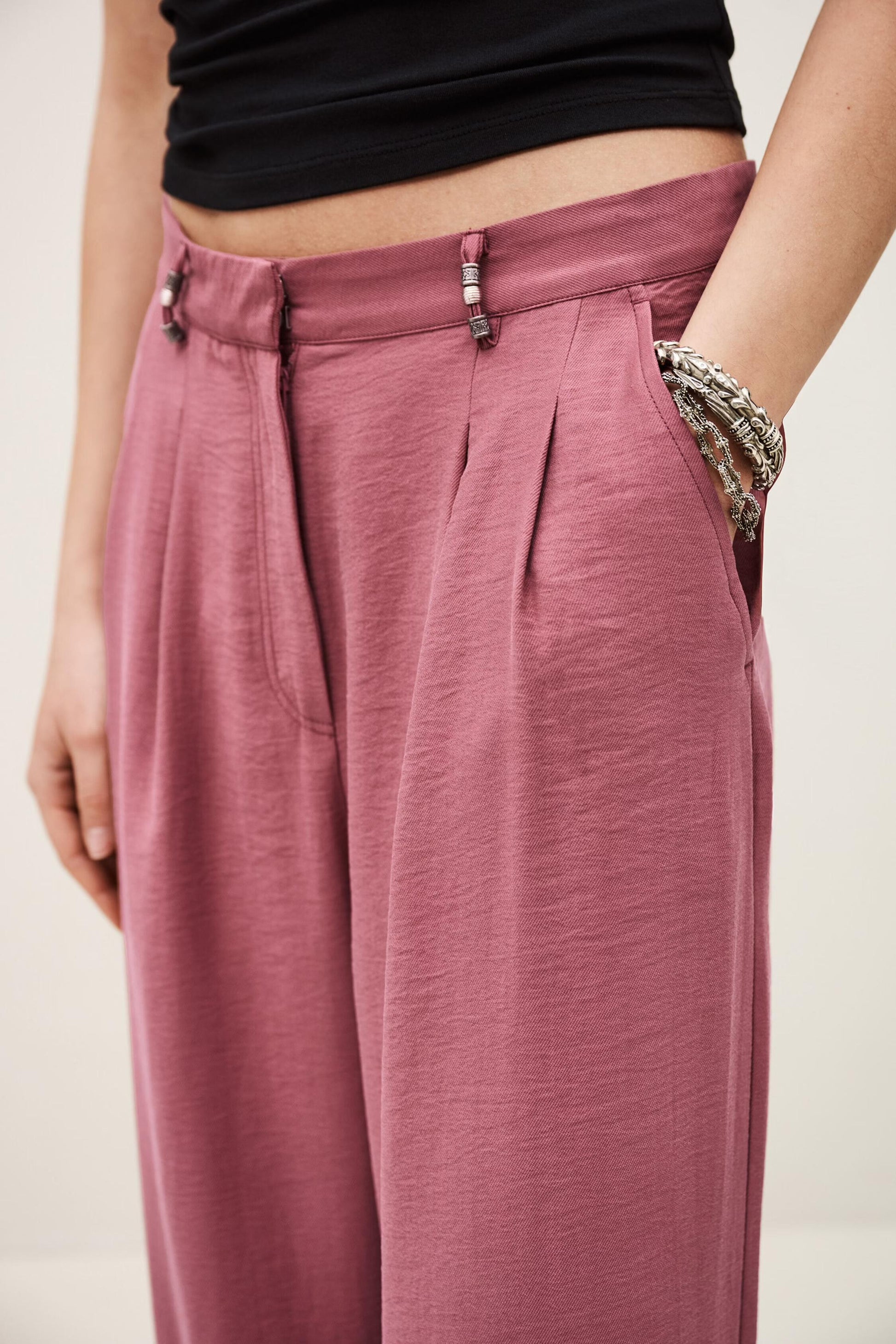 ba&sh Straight Cut Pants Deana Pink