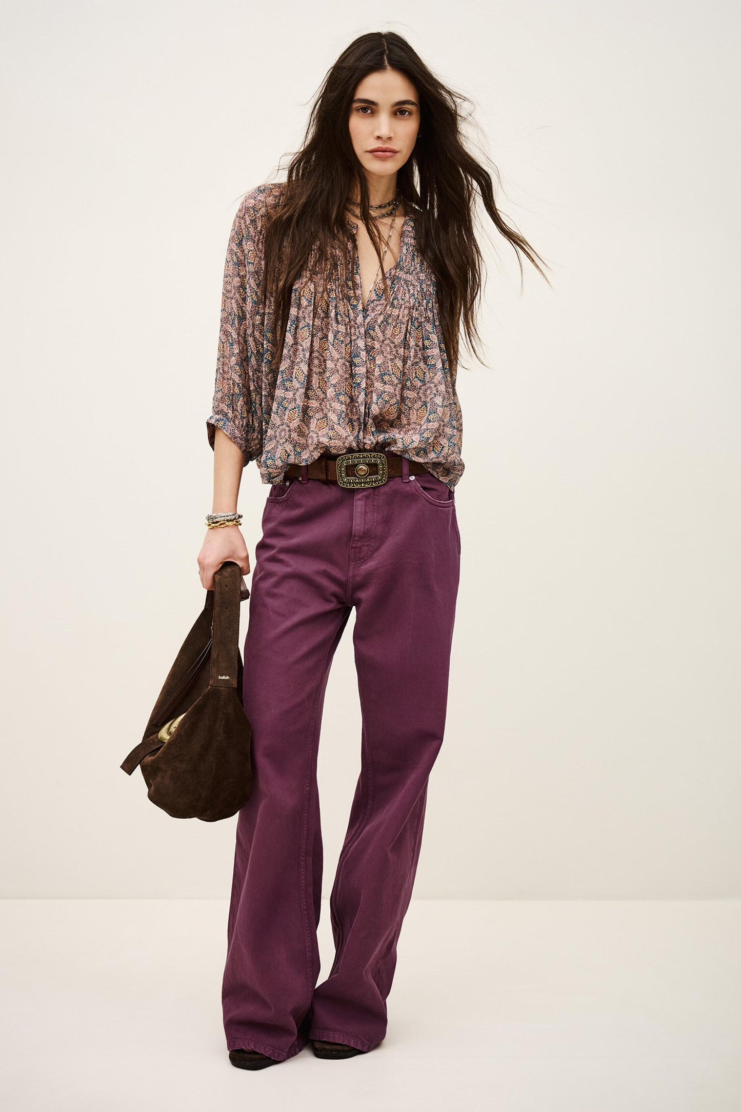ba&sh Wide-Leg Jeans Boney Purple