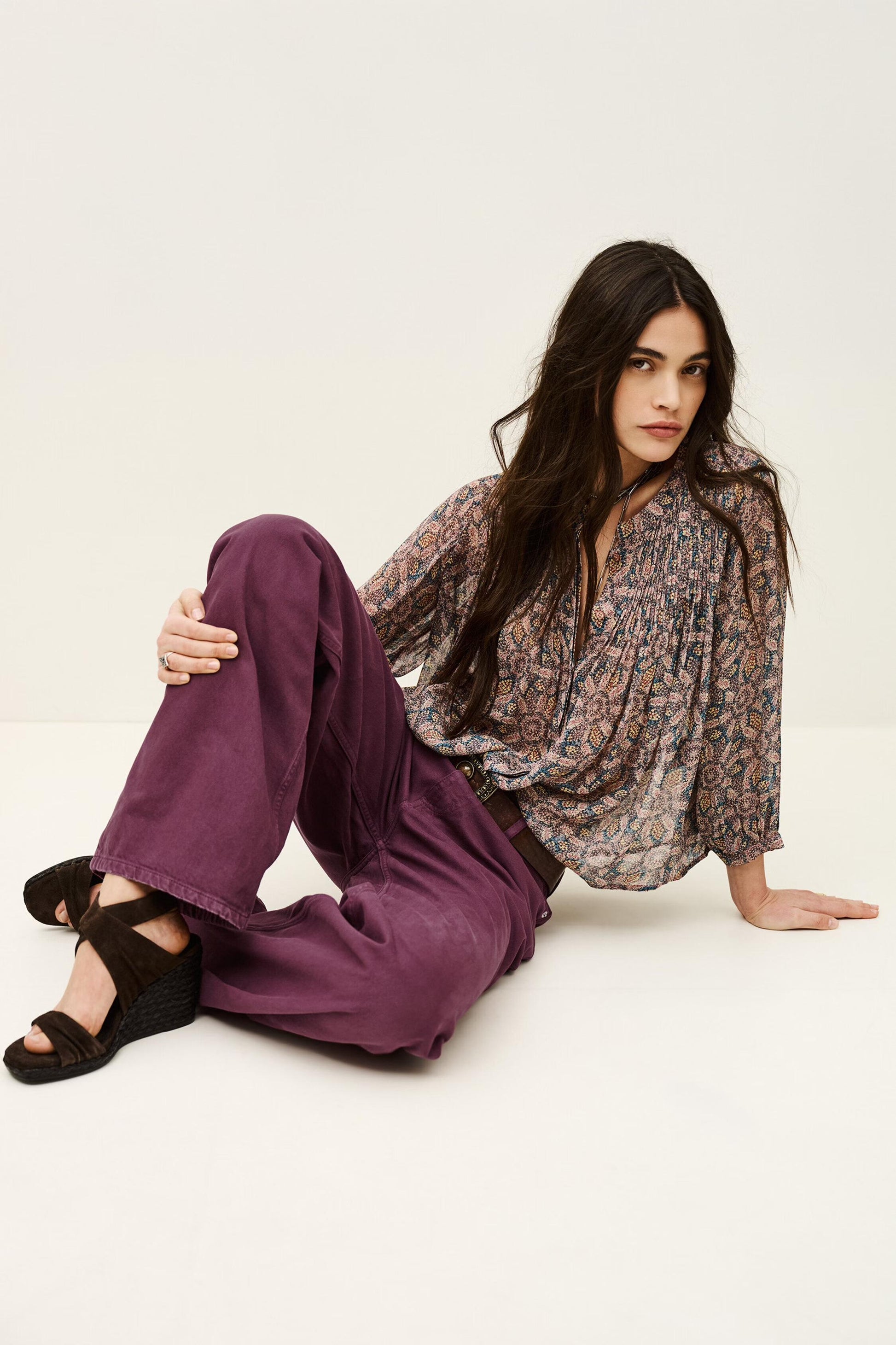 ba&sh Wide-Leg Jeans Boney Purple