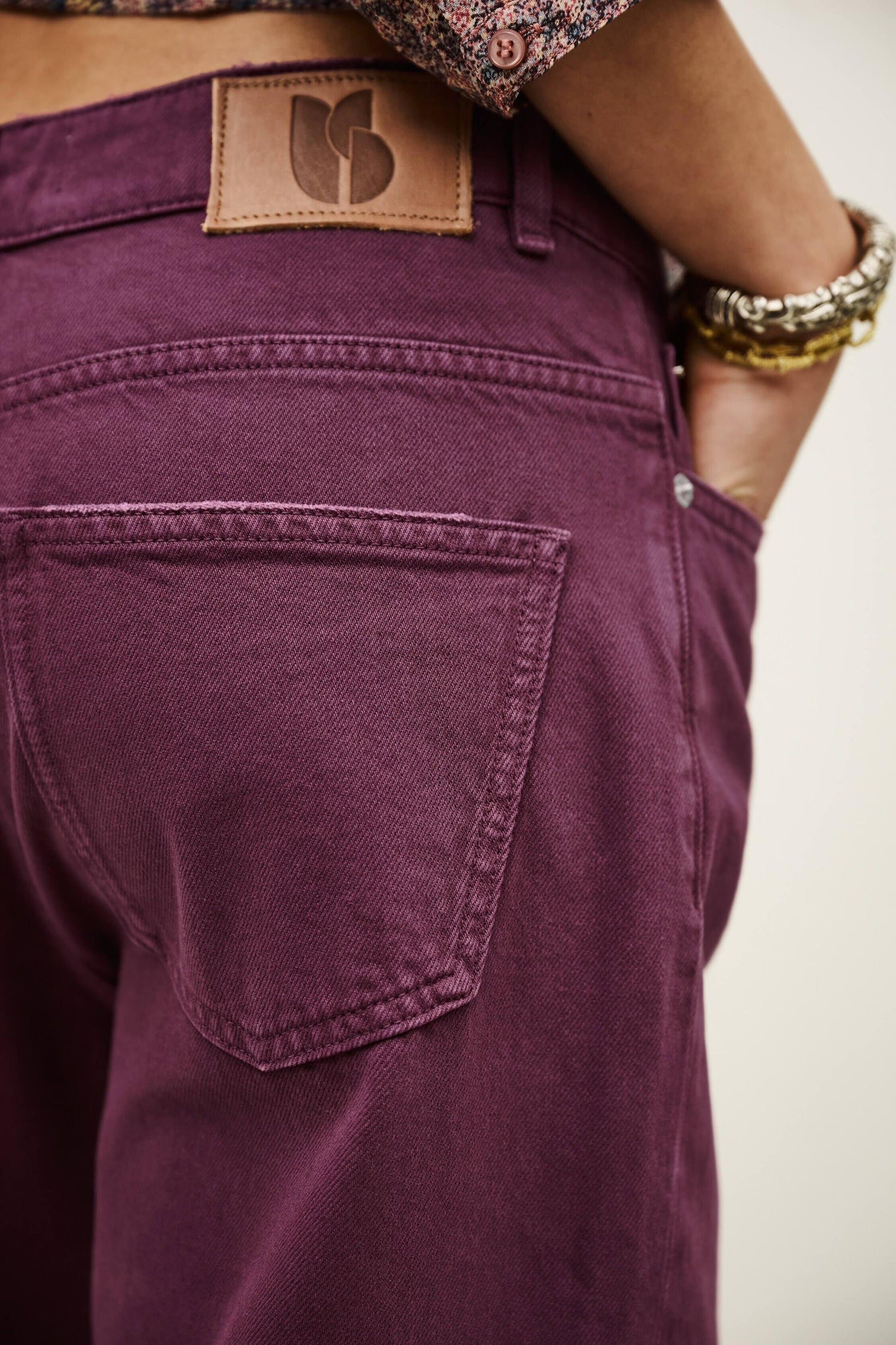 ba&sh Wide-Leg Jeans Boney Purple
