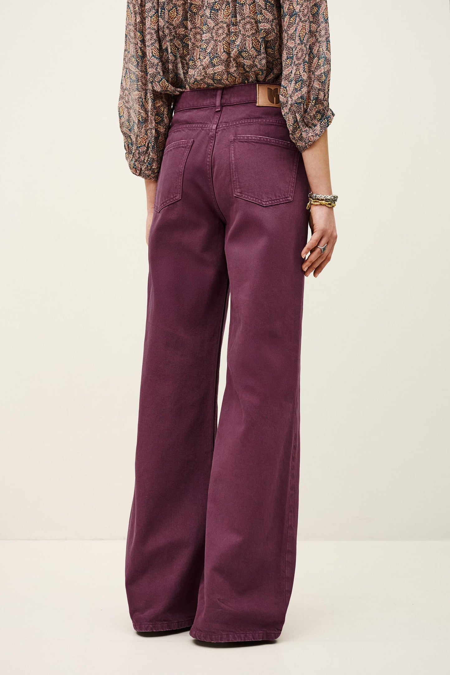 ba&sh Wide-Leg Jeans Boney Purple