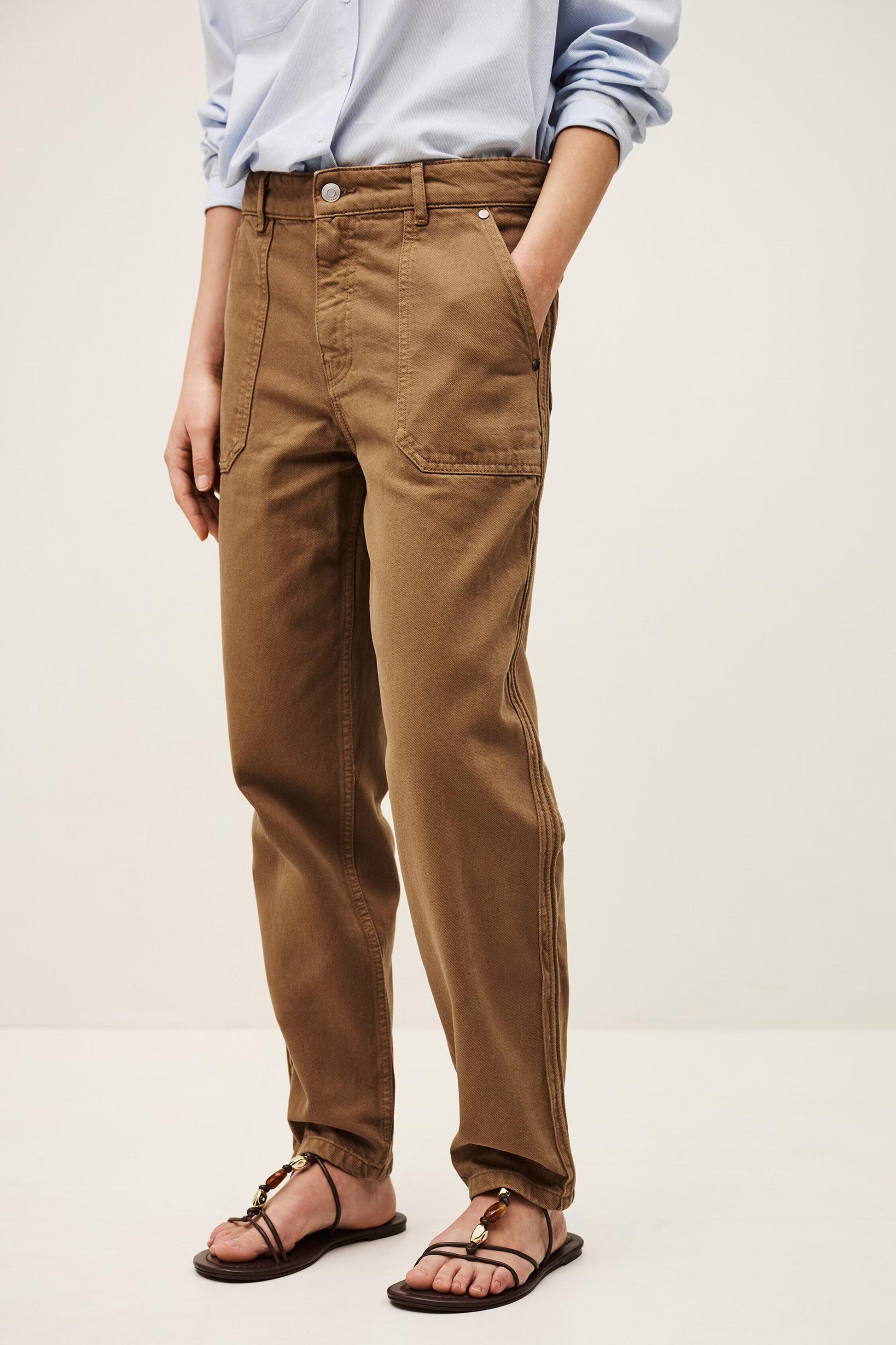 ba&sh Carrot Leg Pants Cali Brown