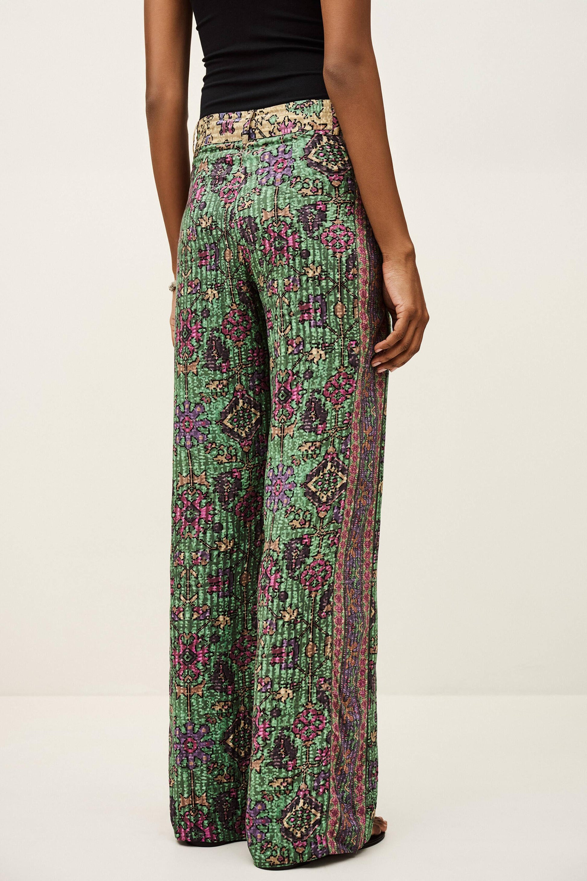 ba&sh Wide-Leg Pants Pali Green