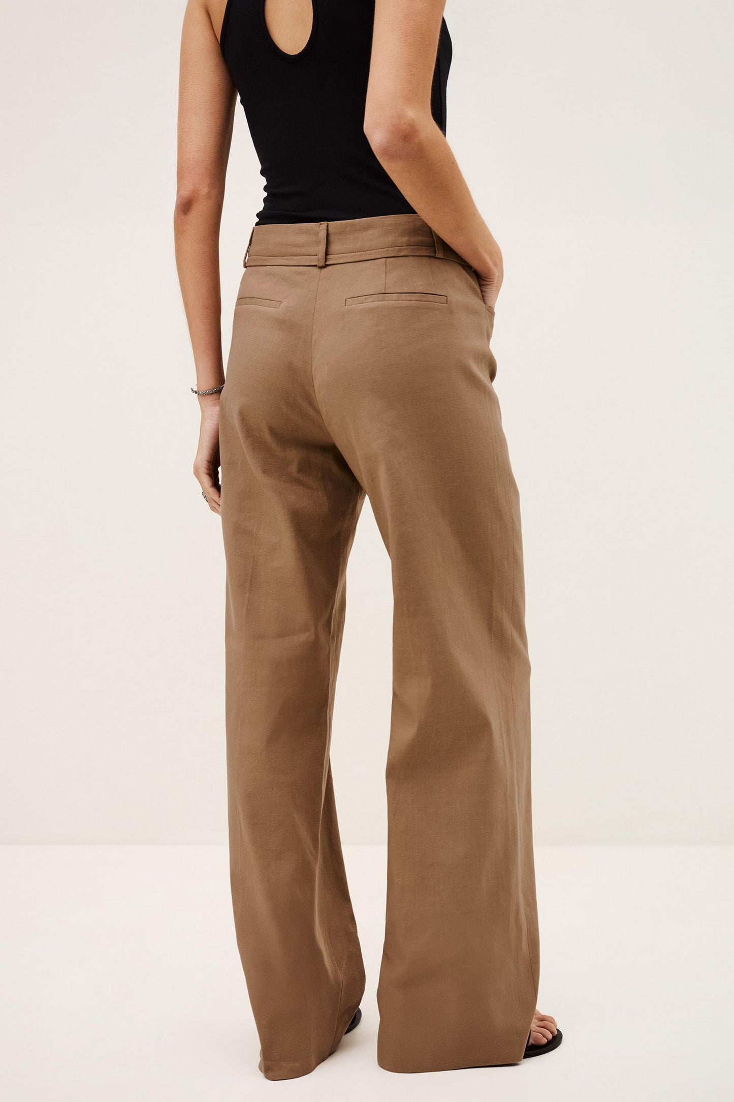 ba&sh Straight Cut Pants Cista Brown
