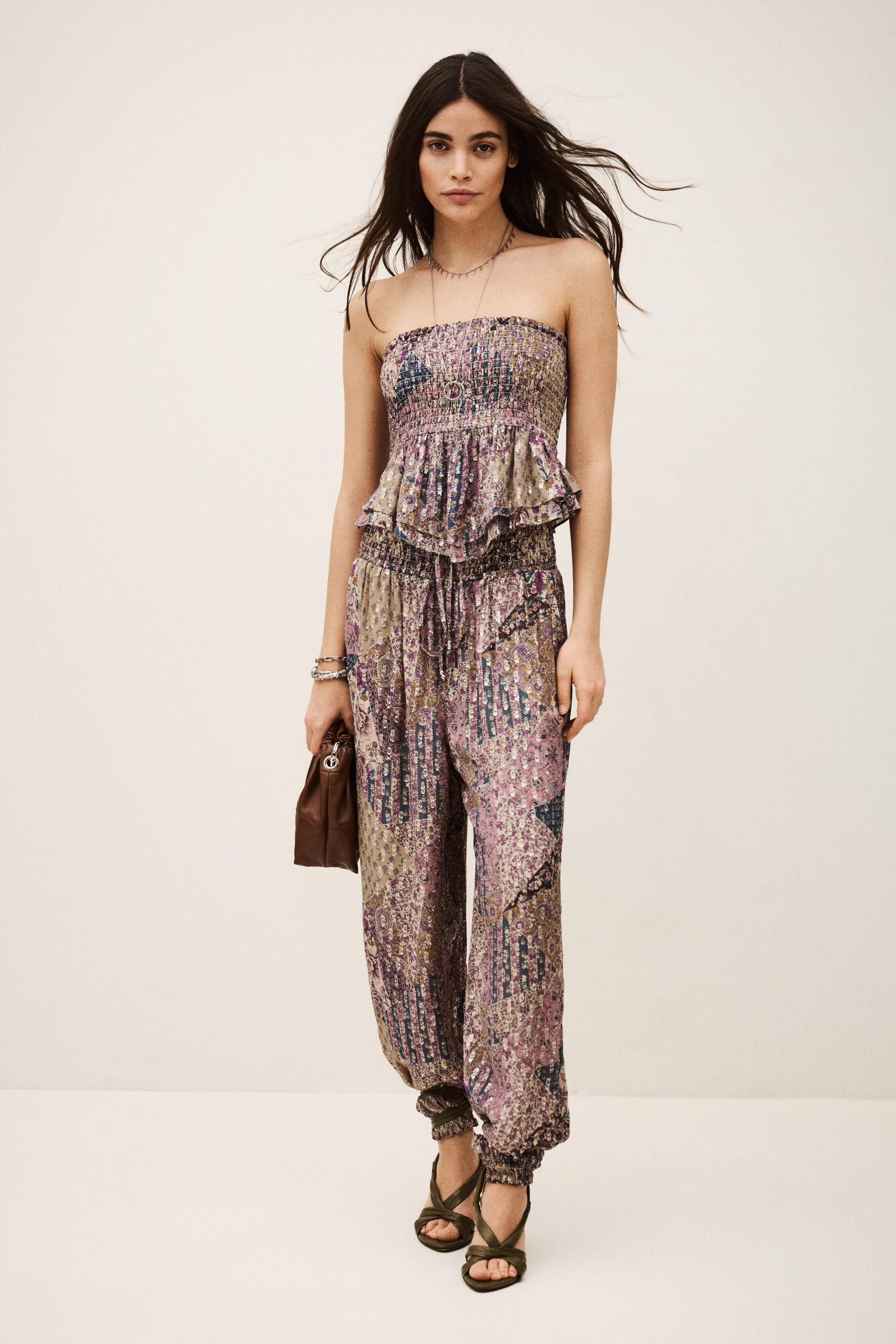 ba&sh Wide-Leg Pants Parsy Pink