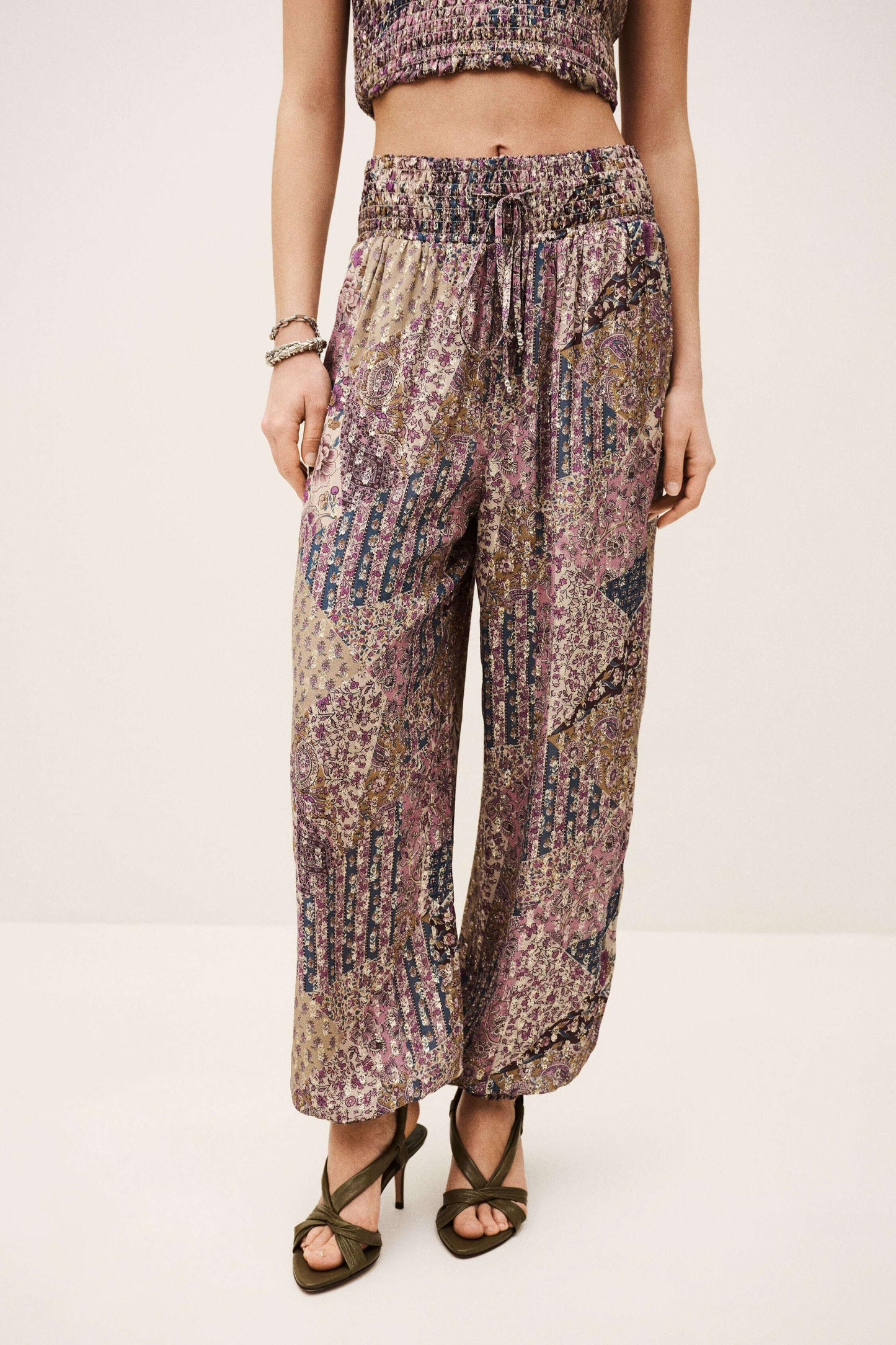 ba&sh Wide-Leg Pants Parsy Pink